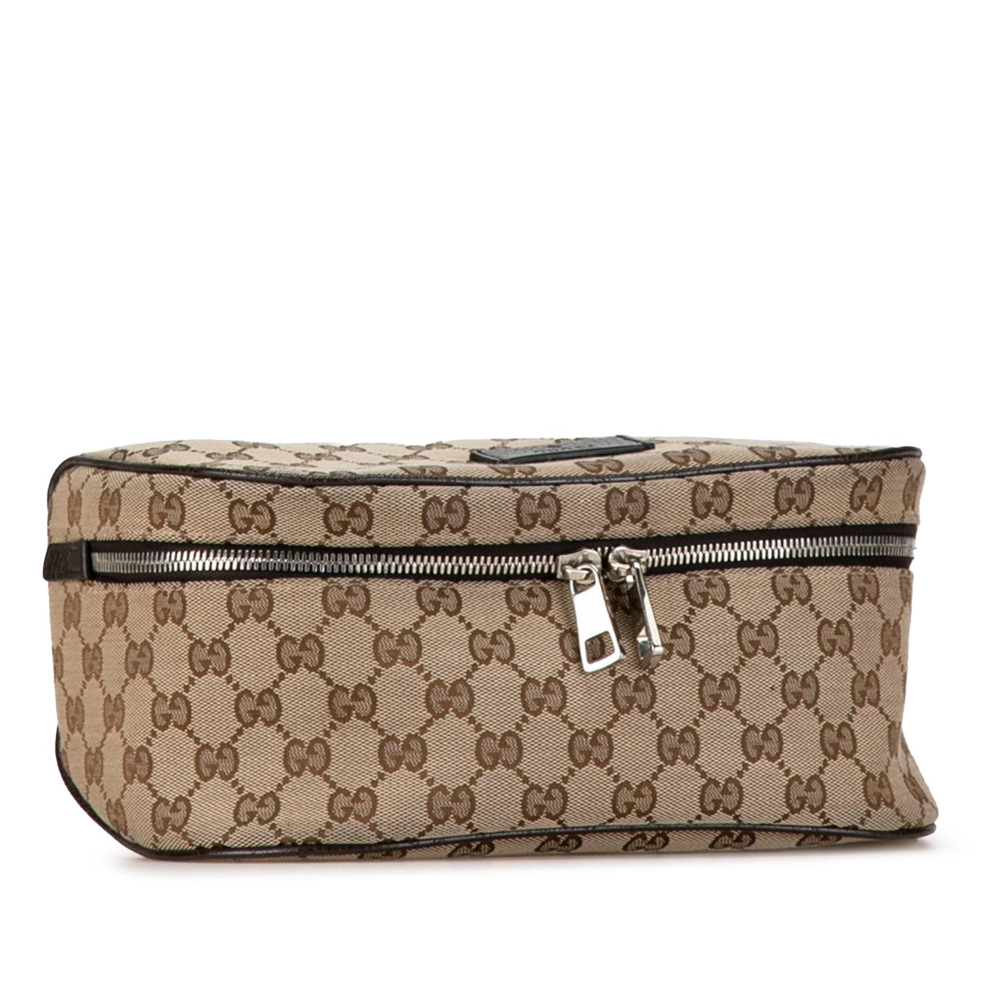 Gucci GG Waist Pouch SHG-weuTOB Canvas Brown Accessory