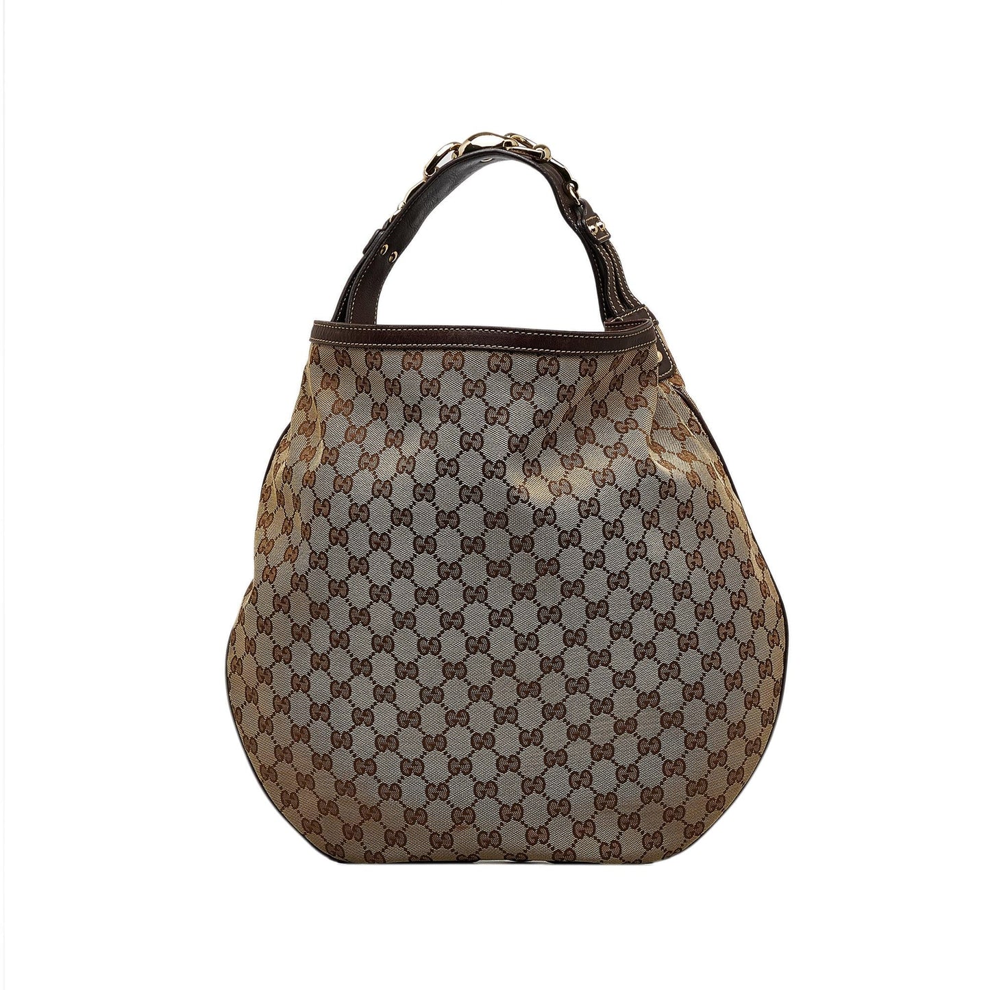 Gucci GG Wave SHG-LhwmxY Canvas Calf Brown Shoulder Bag