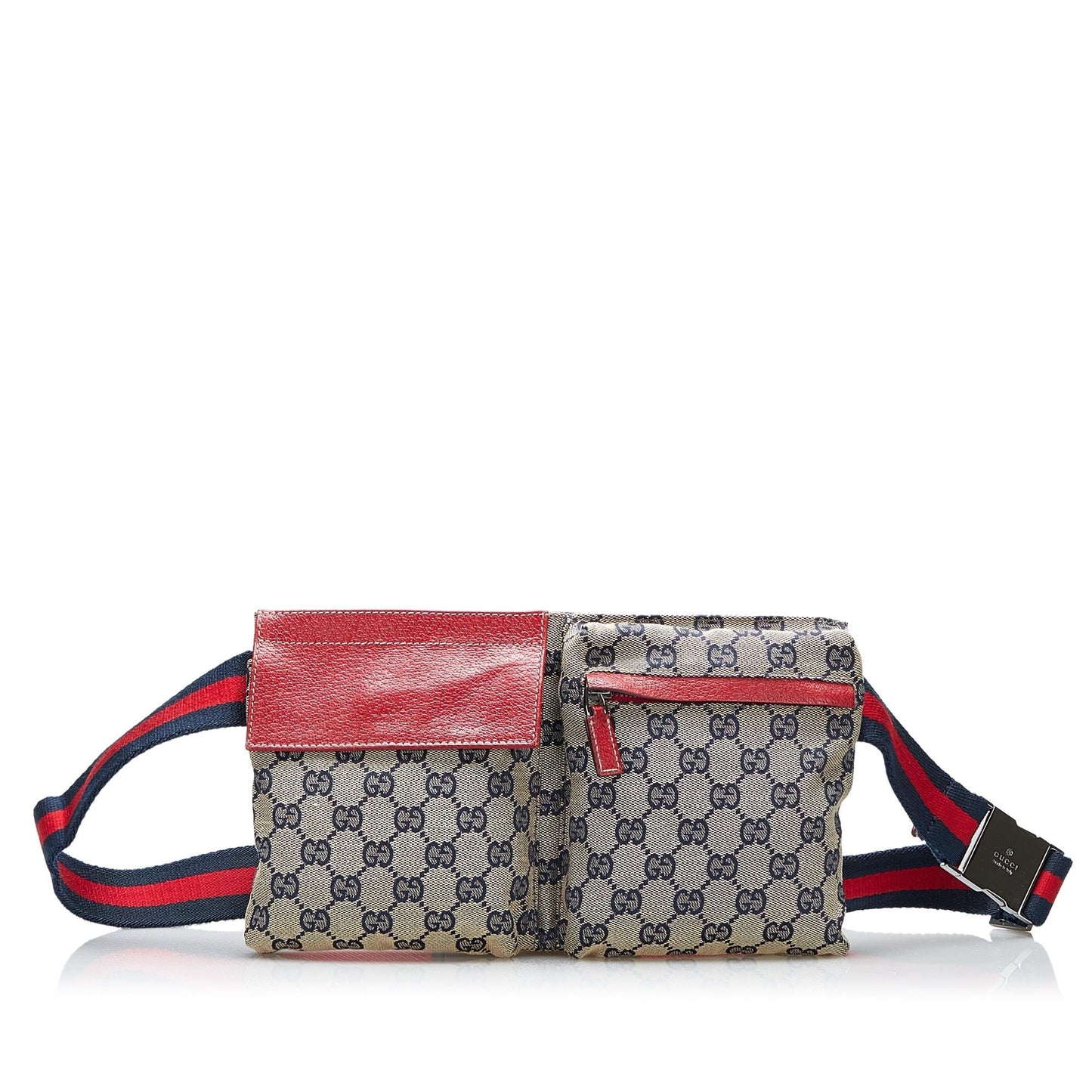 Gucci GG Web Belt SHG-NcH4Nb Canvas Calf Grey Accessory