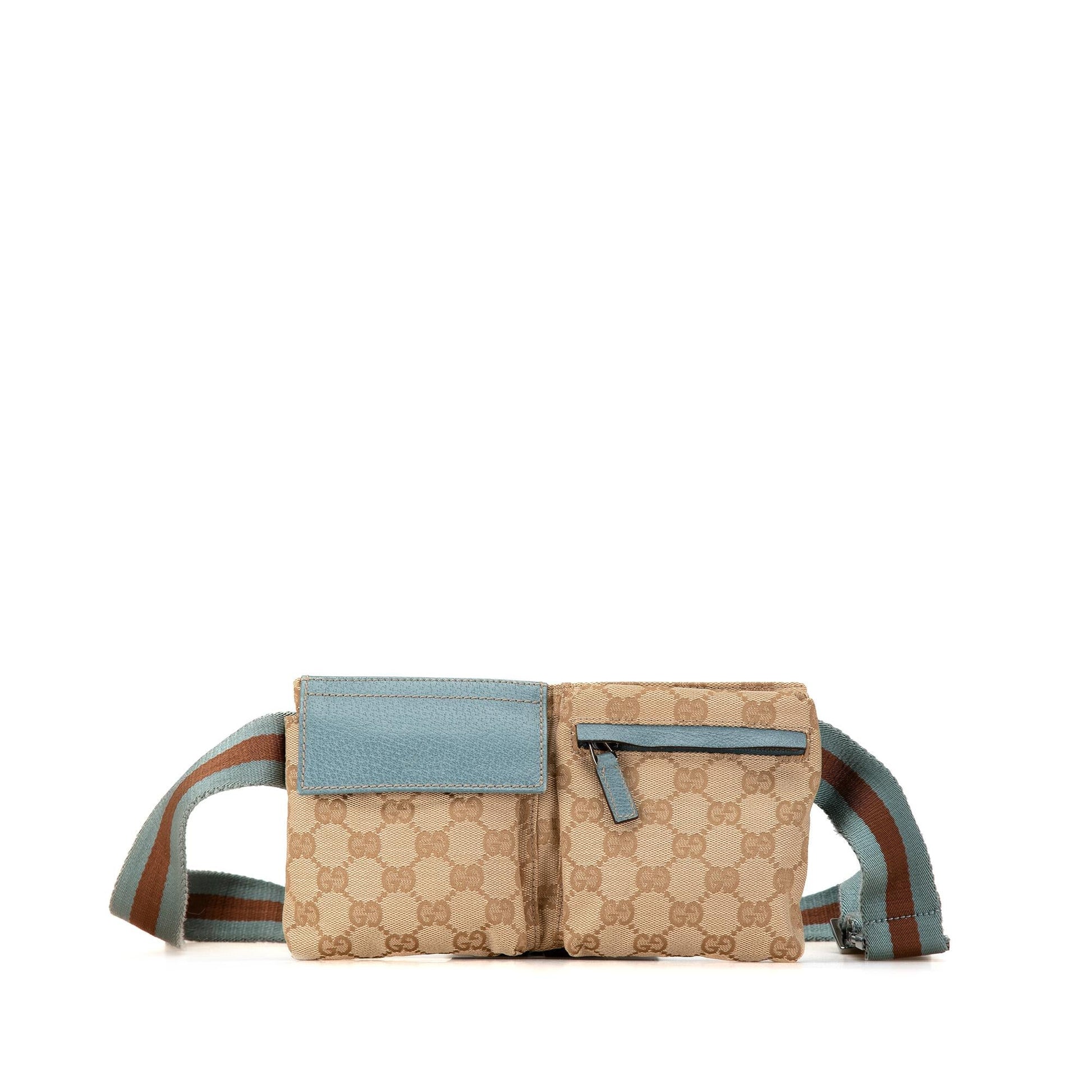 Gucci GG Web Belt SHG-ps7Zc5 Canvas Brown Accessory