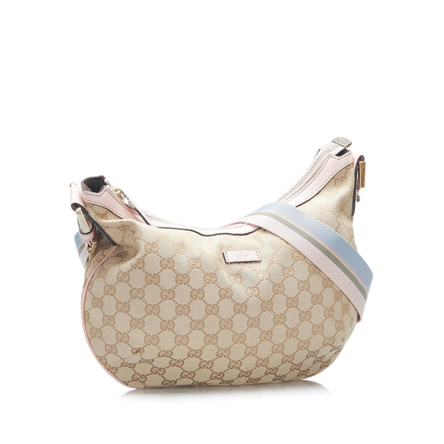 Gucci GG Web SHG-UOozOI Canvas Brown Crossbody Bag