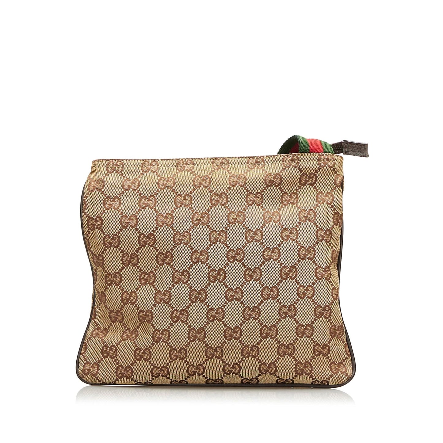 Gucci GG Web SHG-qQuh6s Canvas Brown Crossbody Bag