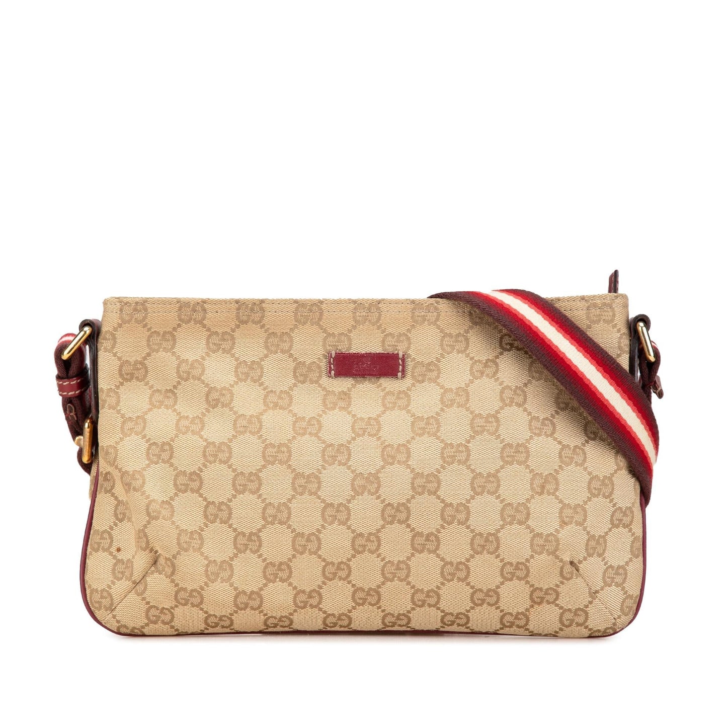Gucci GG Web Canvas Brown Crossbody Bag Crossbody 3