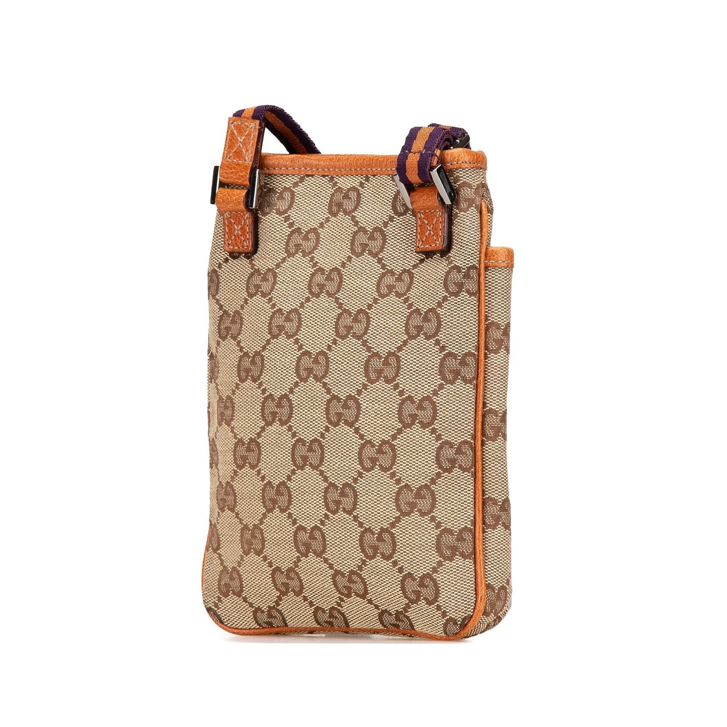 Gucci GG Web Canvas Brown Crossbody Bag Crossbody 5