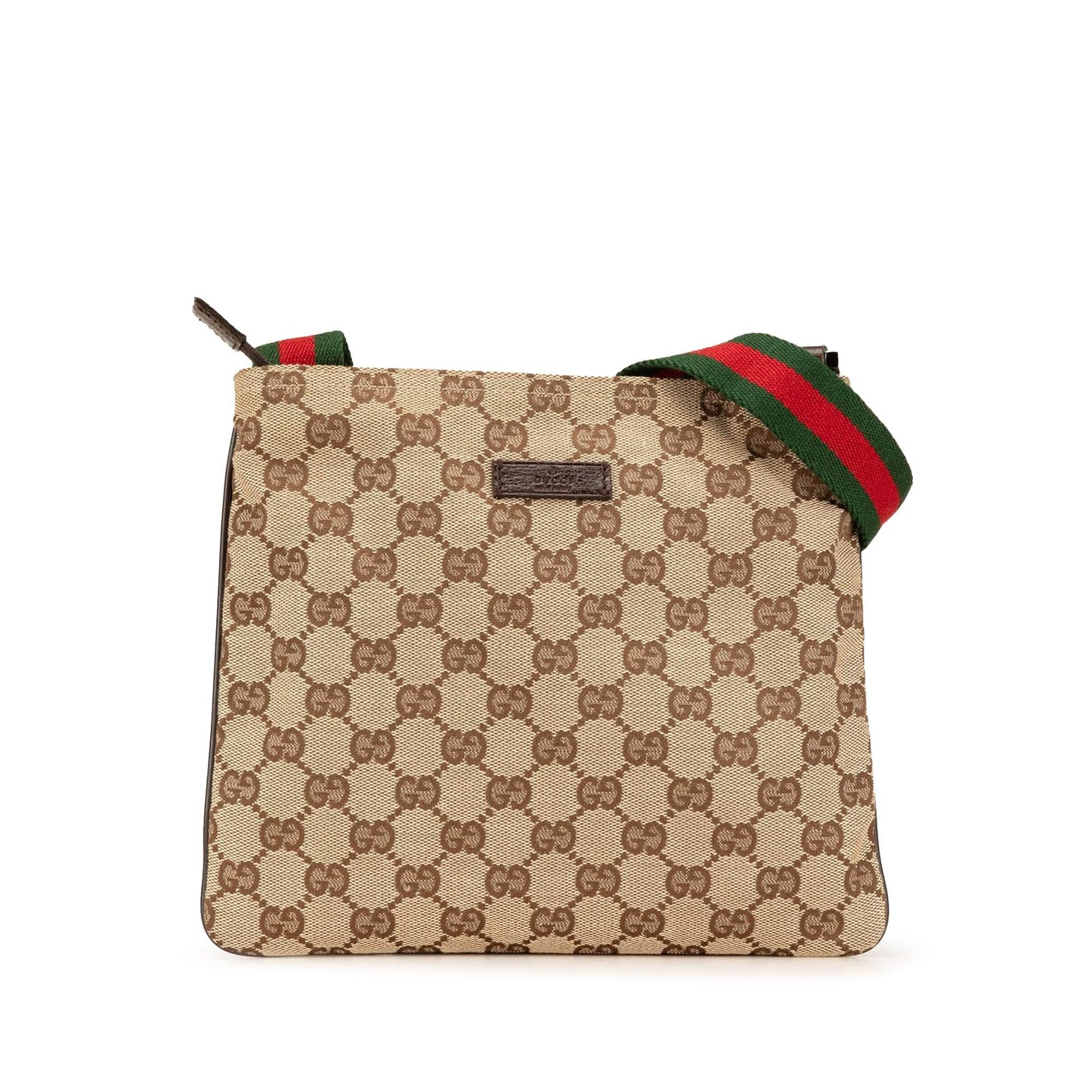 Gucci GG Web Canvas Brown Crossbody Bag Crossbody 6