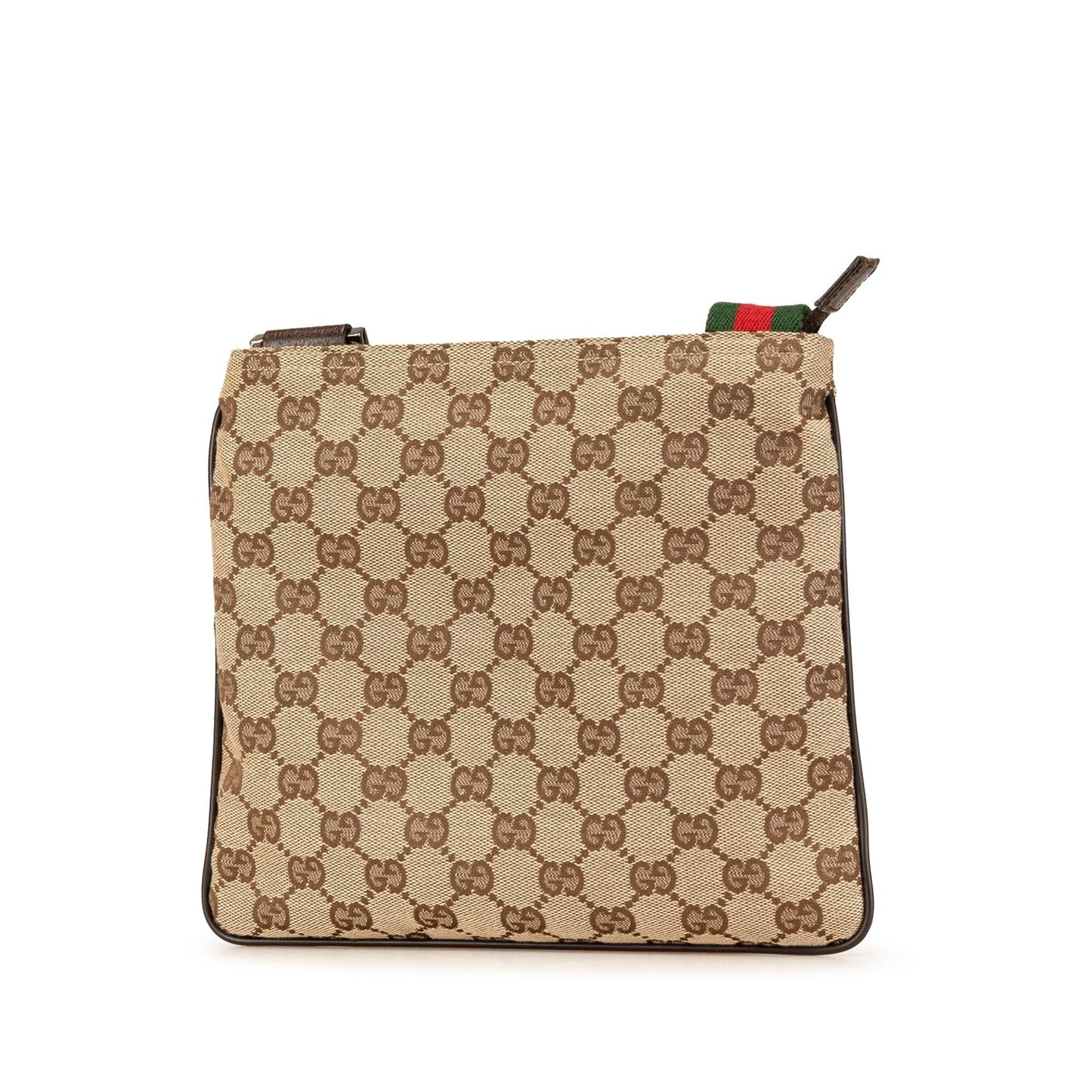 Gucci GG Web Canvas Brown Crossbody Bag Crossbody 6