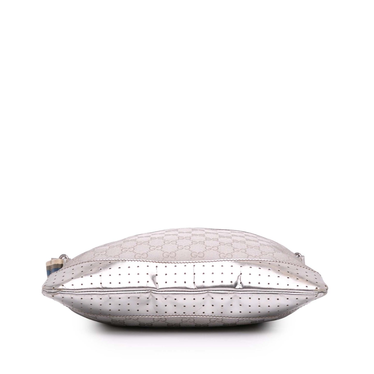 Gucci GG Web Canvas Silver Crossbody Bag Crossbody 12