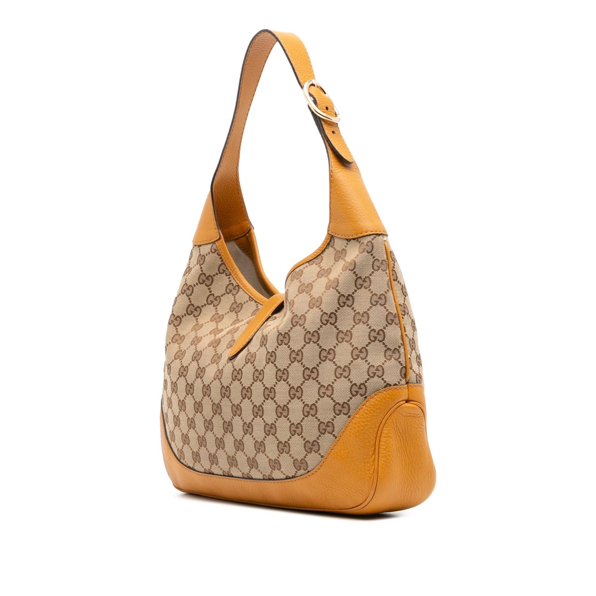 Gucci GG Web Jackie O Bouvier Canvas Crossbody Bag