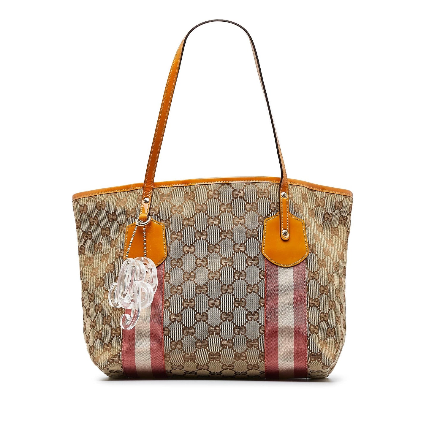 Gucci GG Web Jolie SHG-fZEqoK Canvas Brown Tote Bag