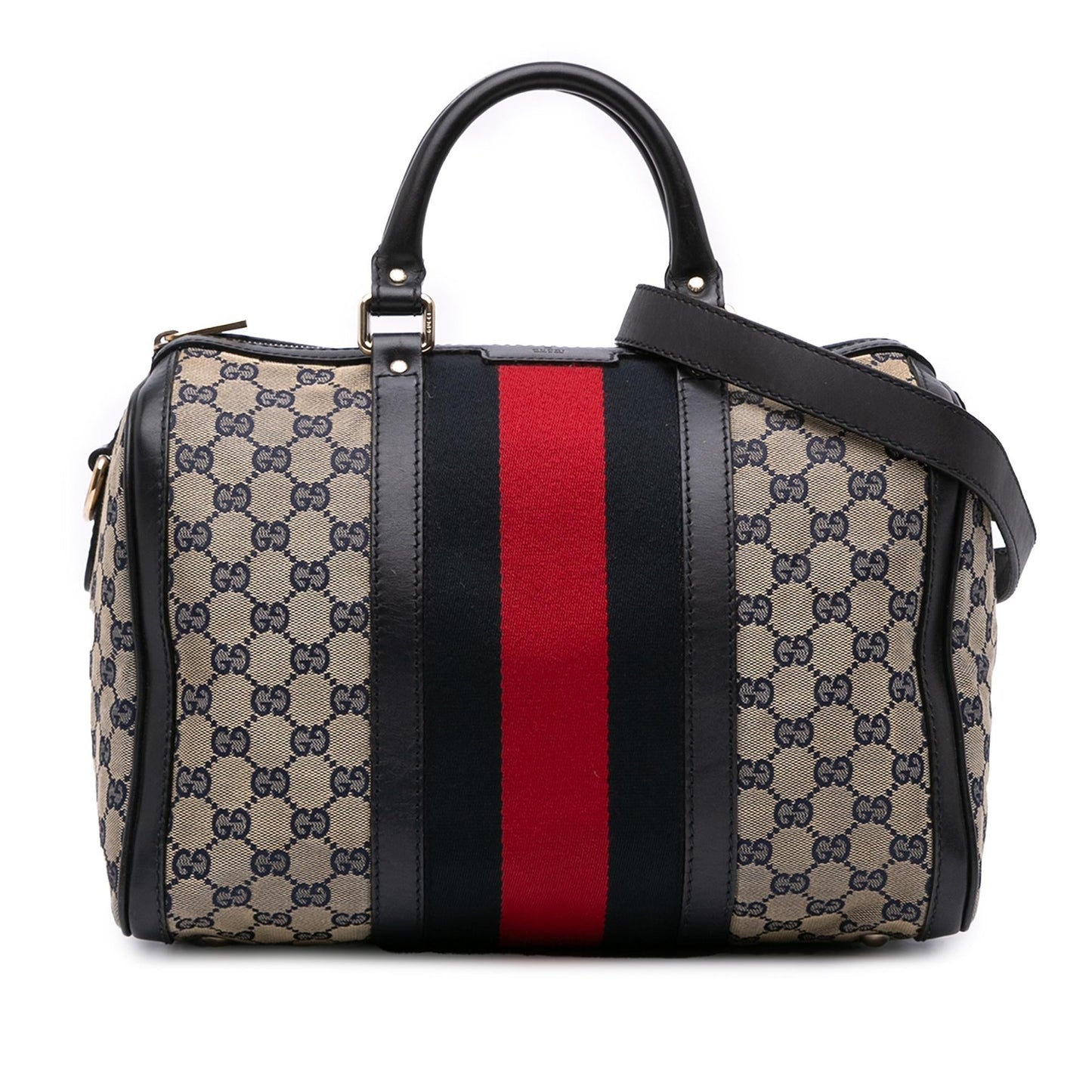 Gucci GG Web Joy Boston Canvas Travel Bag Bag 12