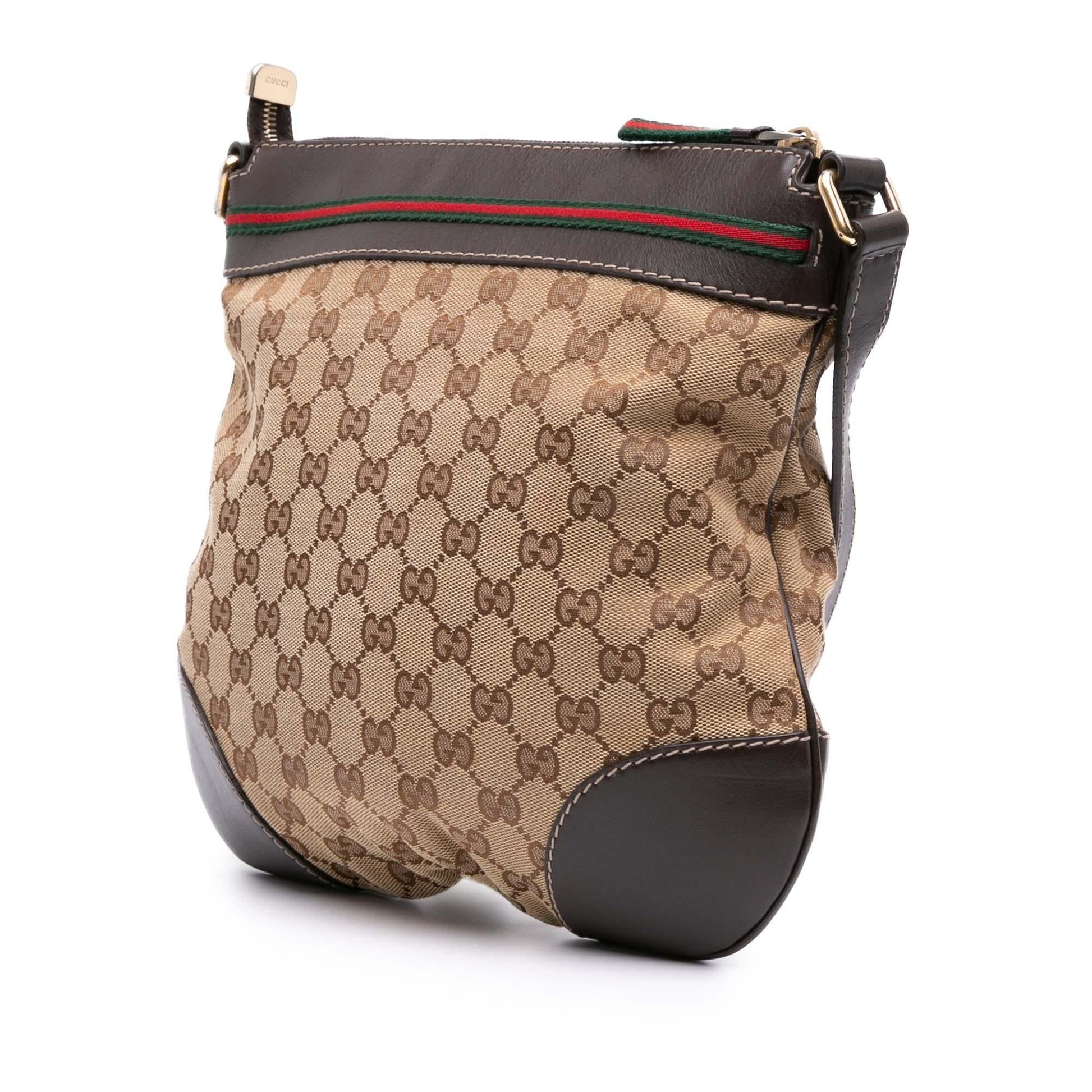 Gucci GG Web Mayfair Canvas Crossbody Bag