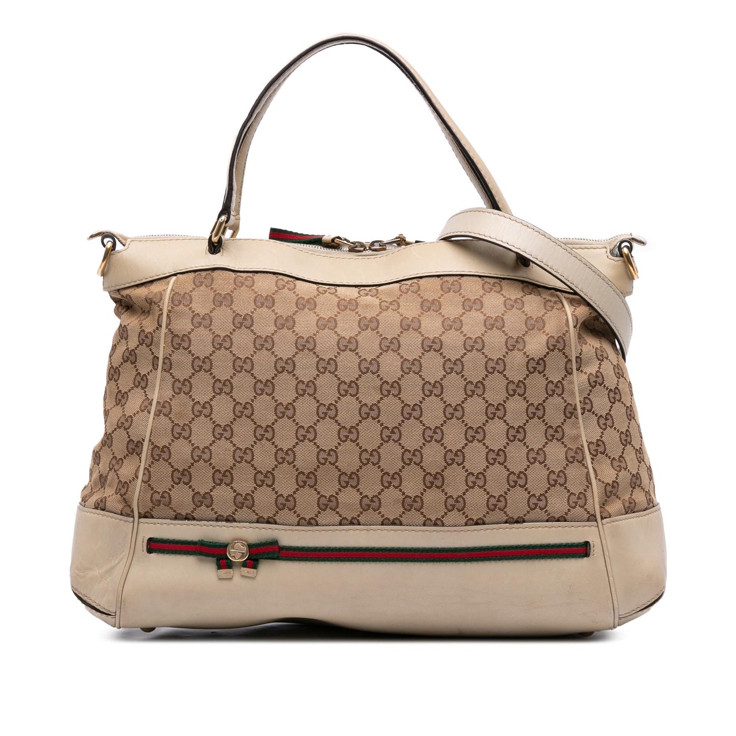 Gucci GG Web Mayfair Canvas Travel Bag