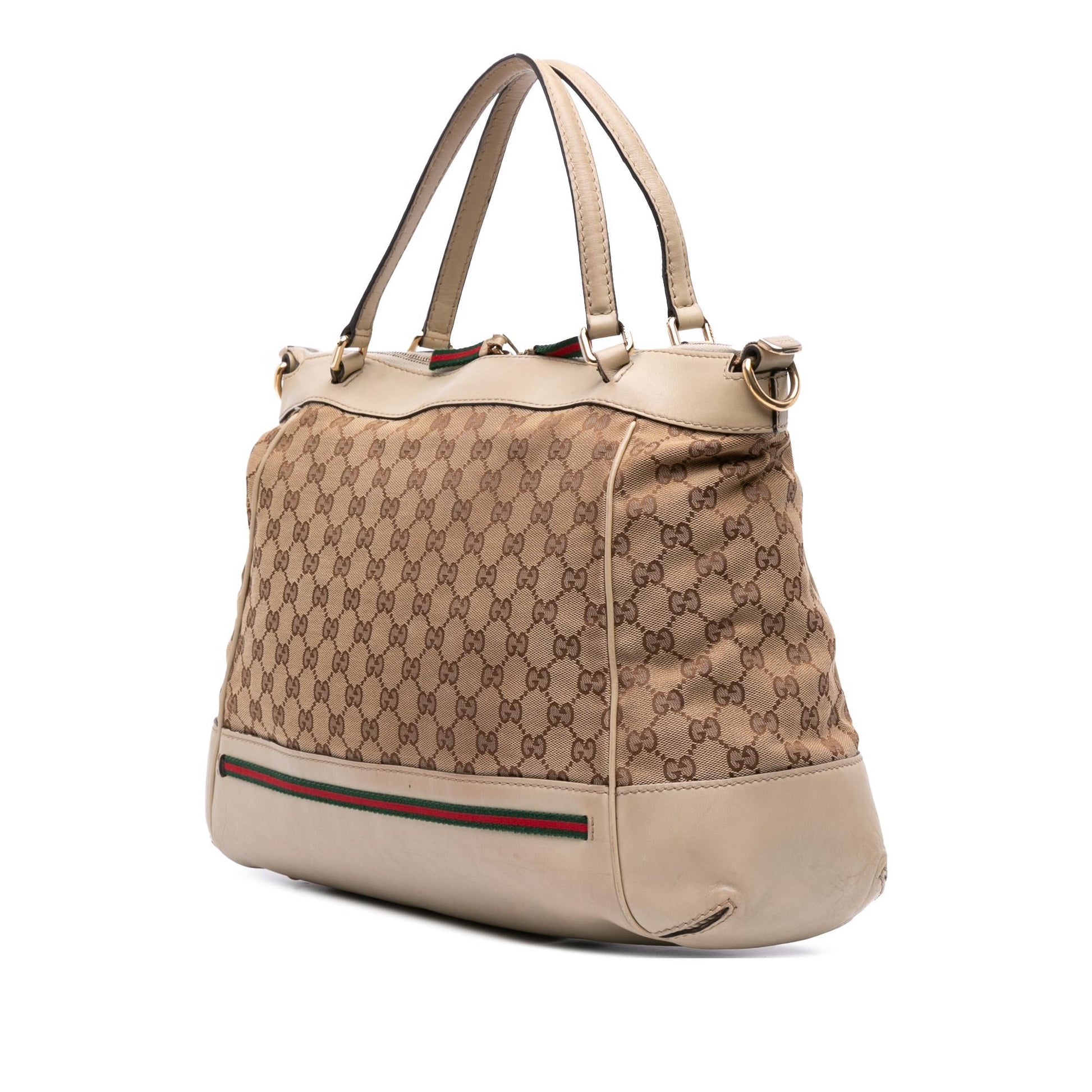 Gucci GG Web Mayfair Canvas Travel Bag
