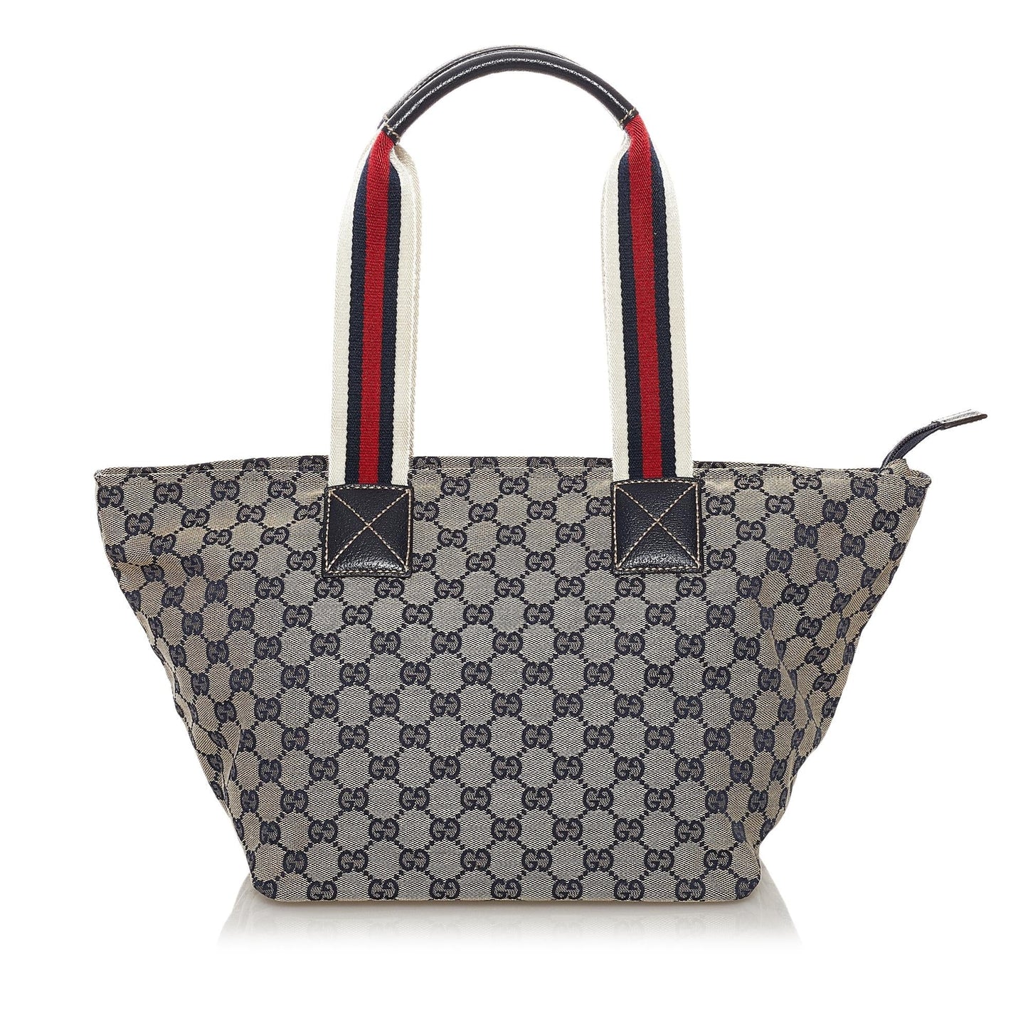 Gucci GG Web SHG Canvas Calf Brown Shoulder Bag