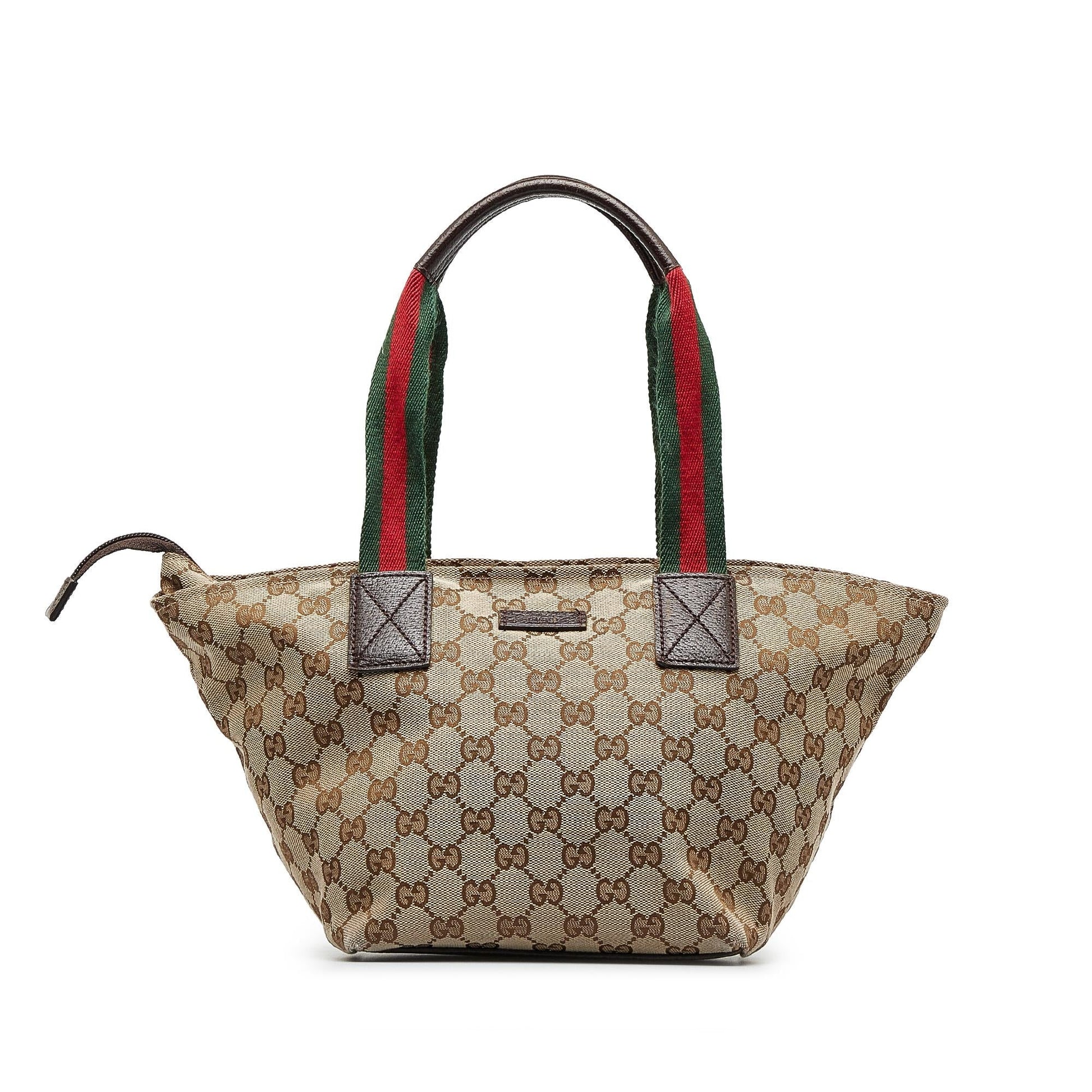 Gucci GG Web SHG-kONkVx Canvas Brown Shoulder Bag