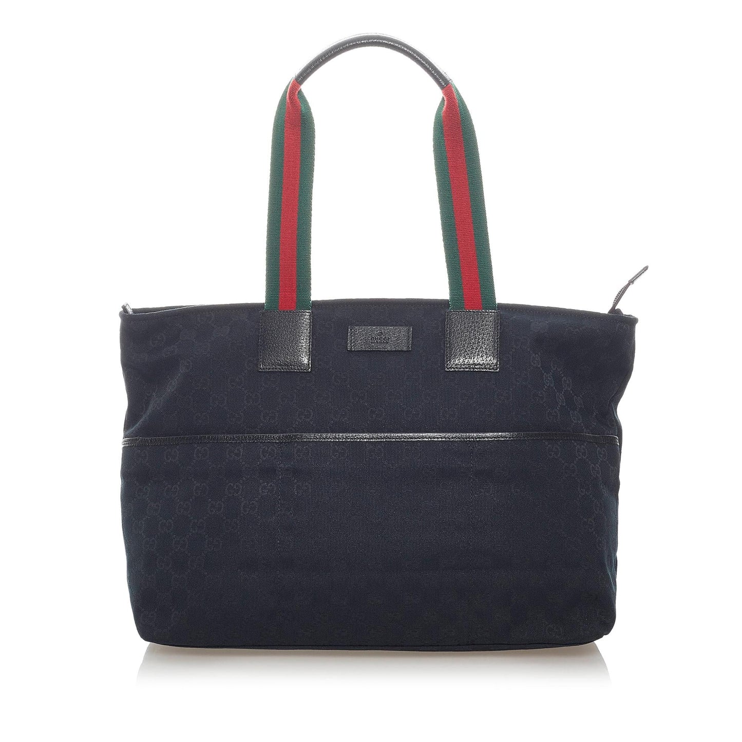 Gucci GG Web SHG Canvas Black Tote Bag Bag Shg