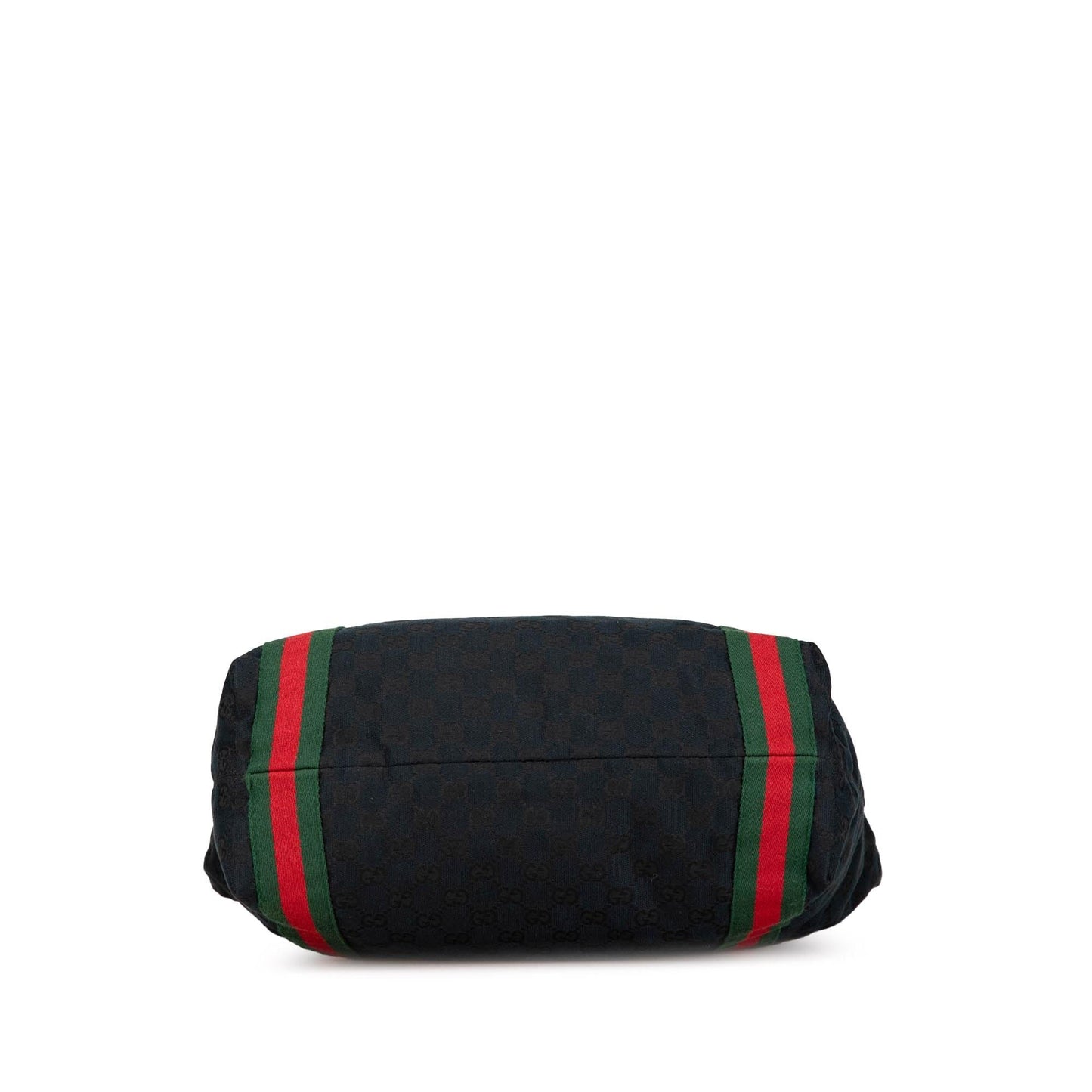 Gucci GG Web SHG-FT3n4A Canvas Black Tote Bag