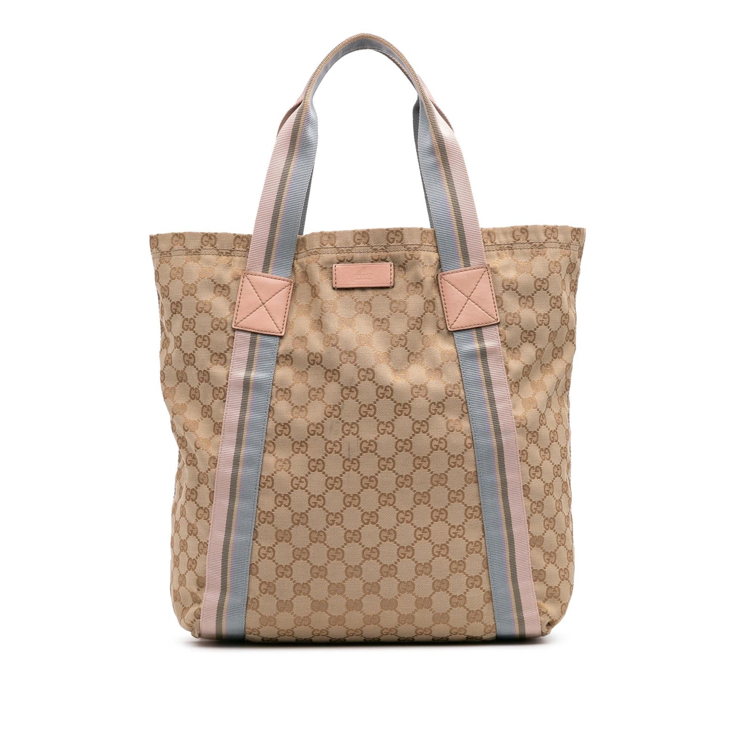 Gucci GG Web Canvas Brown Tote Bag Tote 7