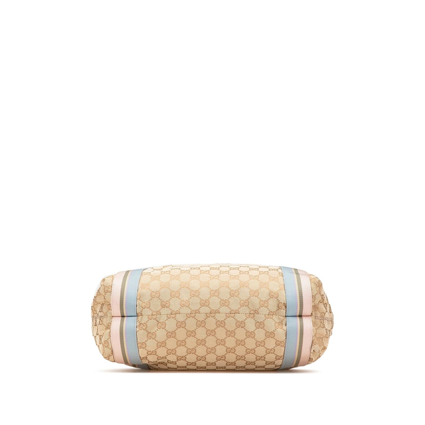 Gucci GG Web Canvas Brown Tote Bag Tote 10
