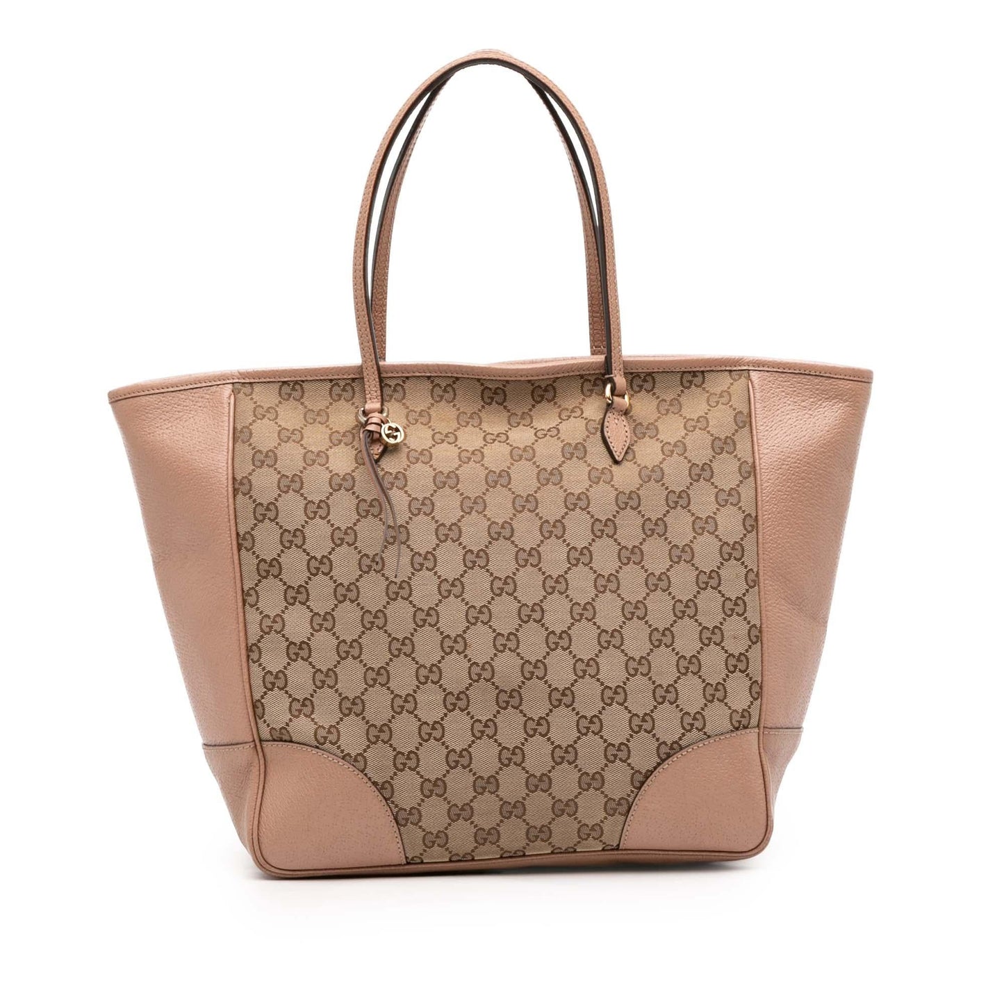 Gucci GG Bree Leather Canvas Tote Bag