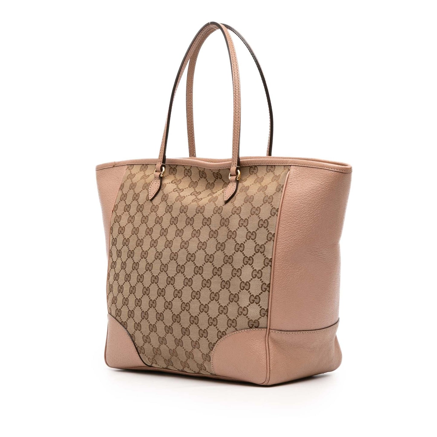 Gucci GG Bree Leather Canvas Tote Bag