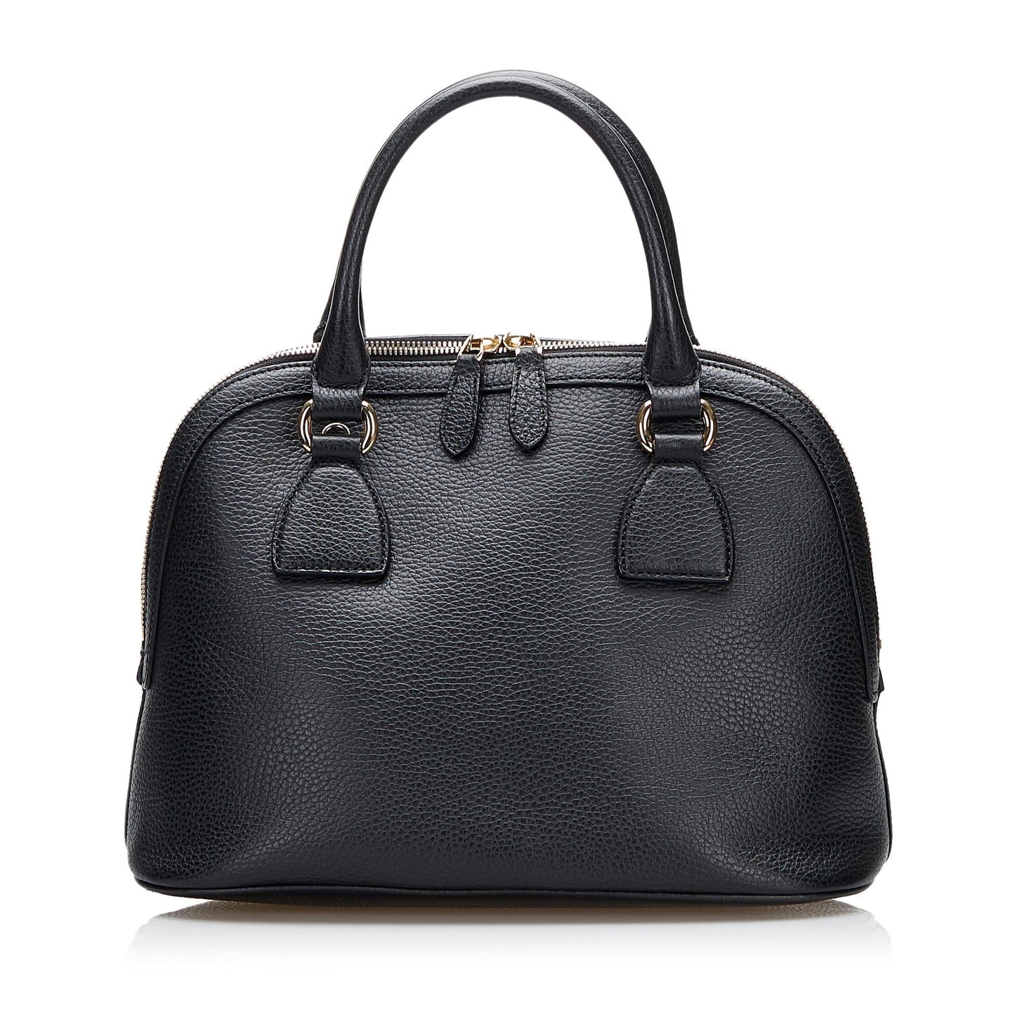 Gucci GG Charm Dome SHG-MjrXc4 Calf Black Satchel Bag