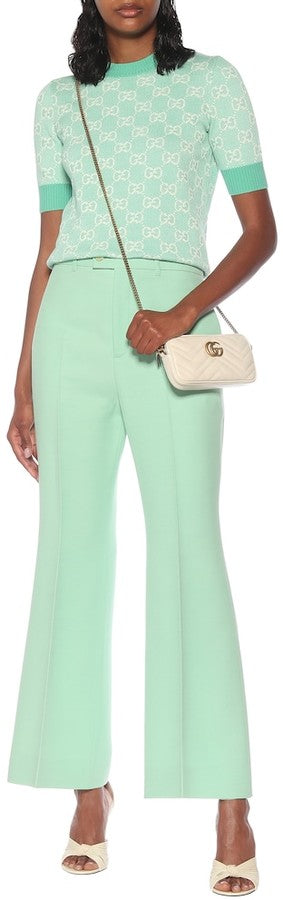 Gucci GG BLEND PIQUET TOP Wool Cotton Apparel