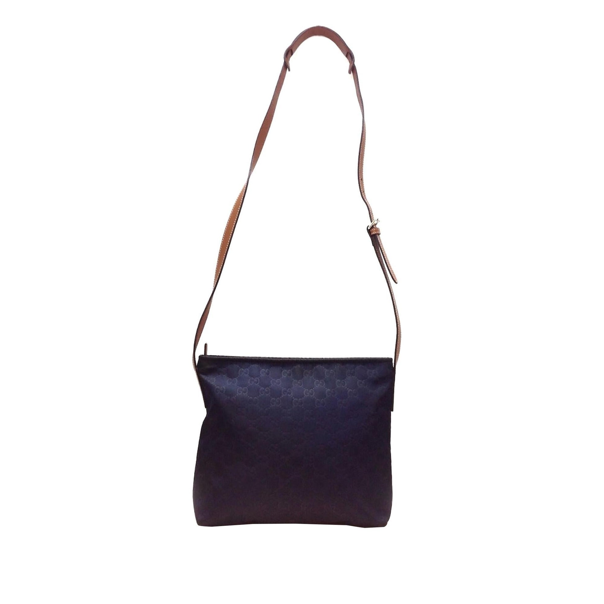 Gucci GG SHG-PDm5cS Nylon Black Crossbody Bag
