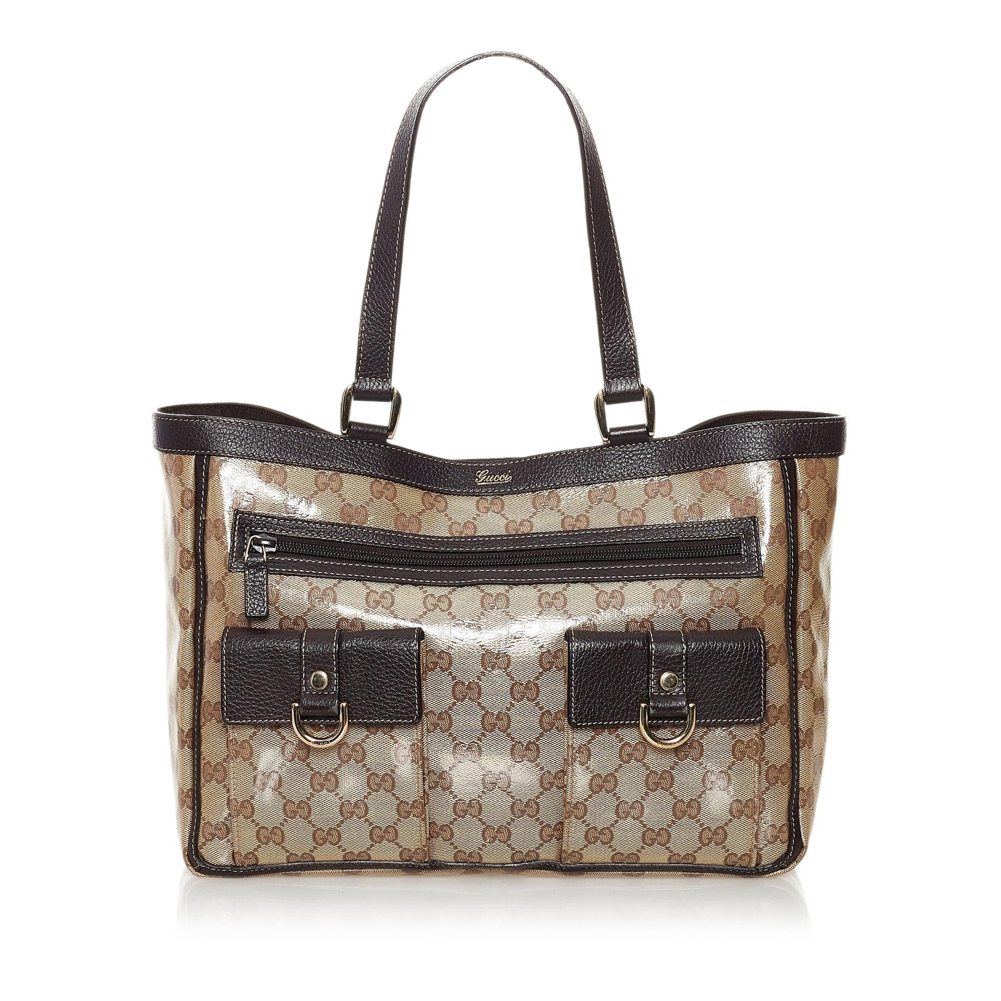 Gucci GG Crystal Abbey D Ring Tote Bag (SHG-31383)