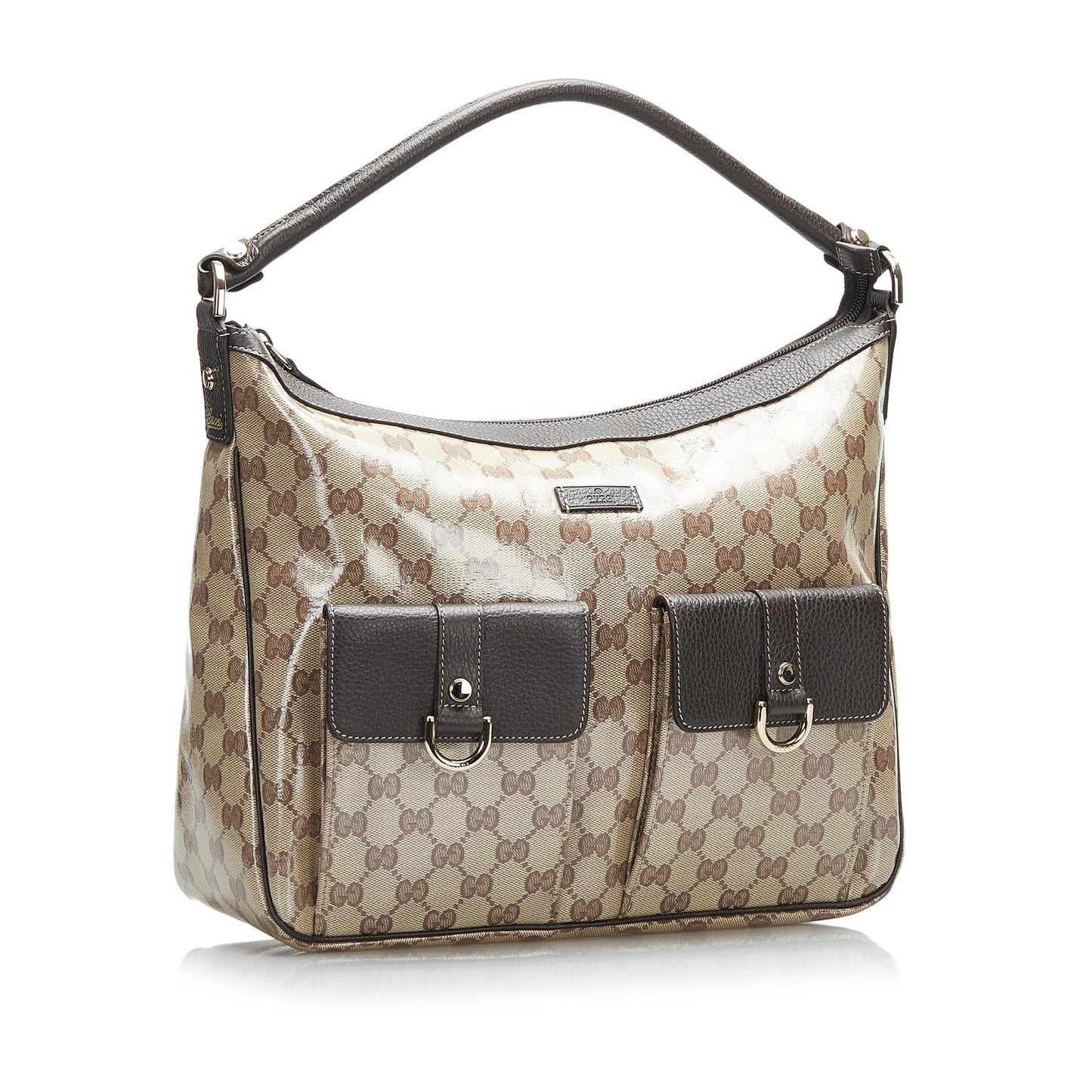 Gucci GG Crystal Abbey SHG-RbiUo2 Brown Shoulder Bag