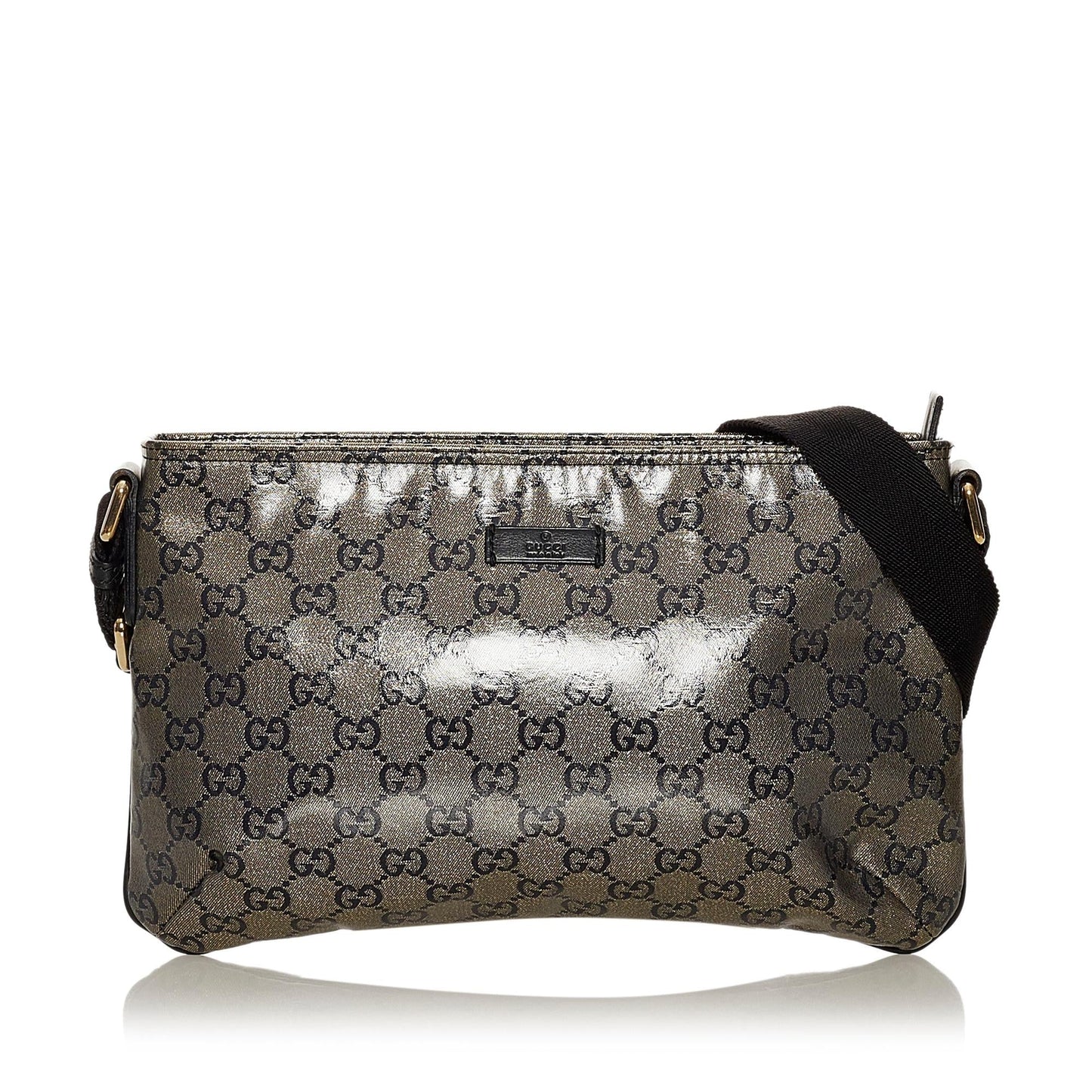 Gucci GG Crystal SHG Grey Crossbody Bag