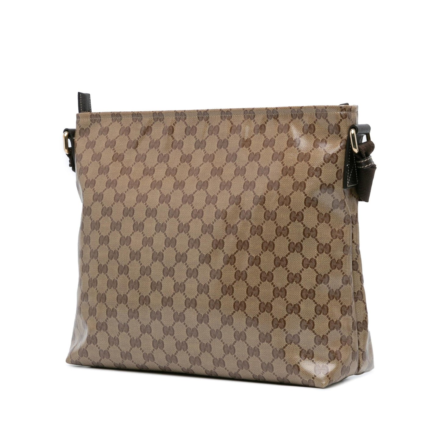 Gucci GG Crystal SHG-tRni9w Canvas Brown Crossbody Bag