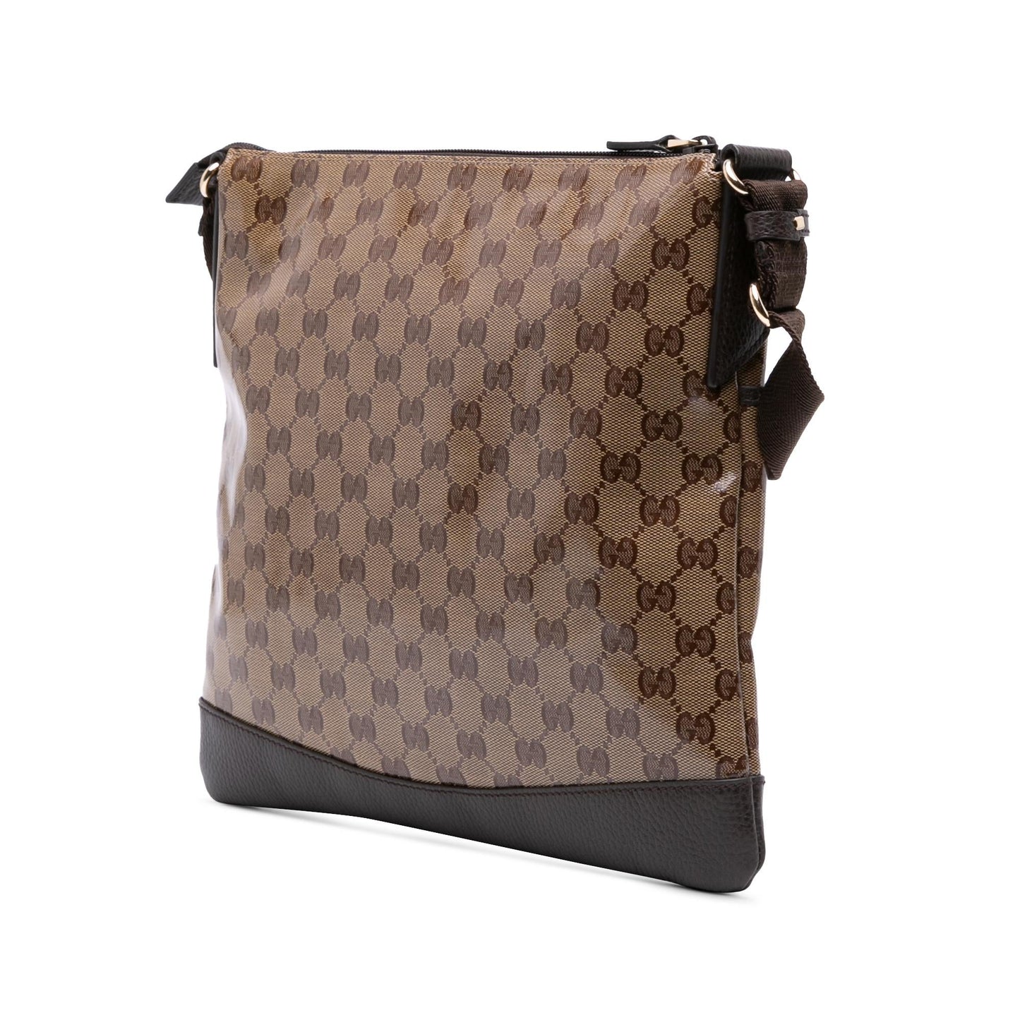 Gucci GG Crystal Flat Messenger Shoes