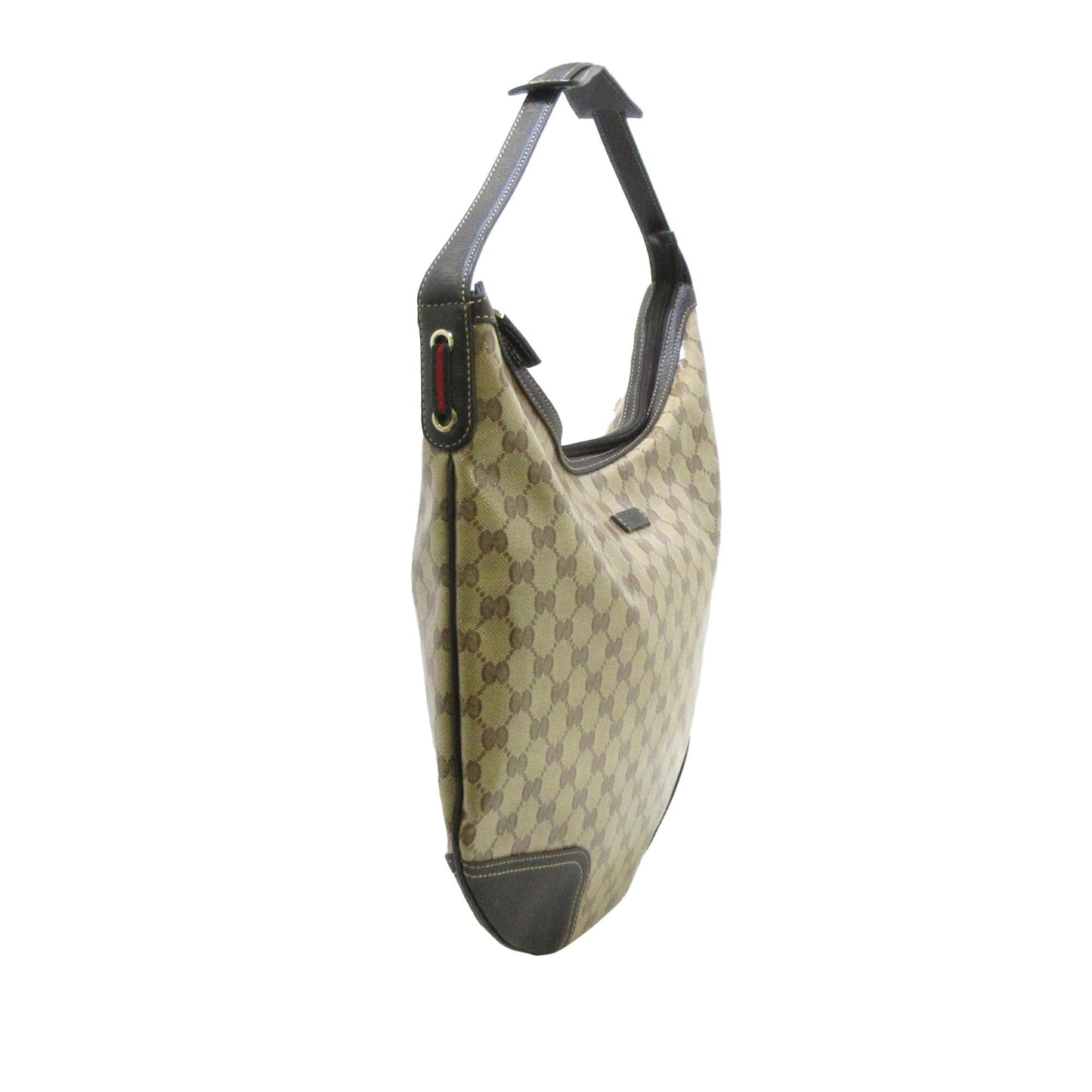 Gucci GG Crystal SHG Calf Brown Shoulder Bag