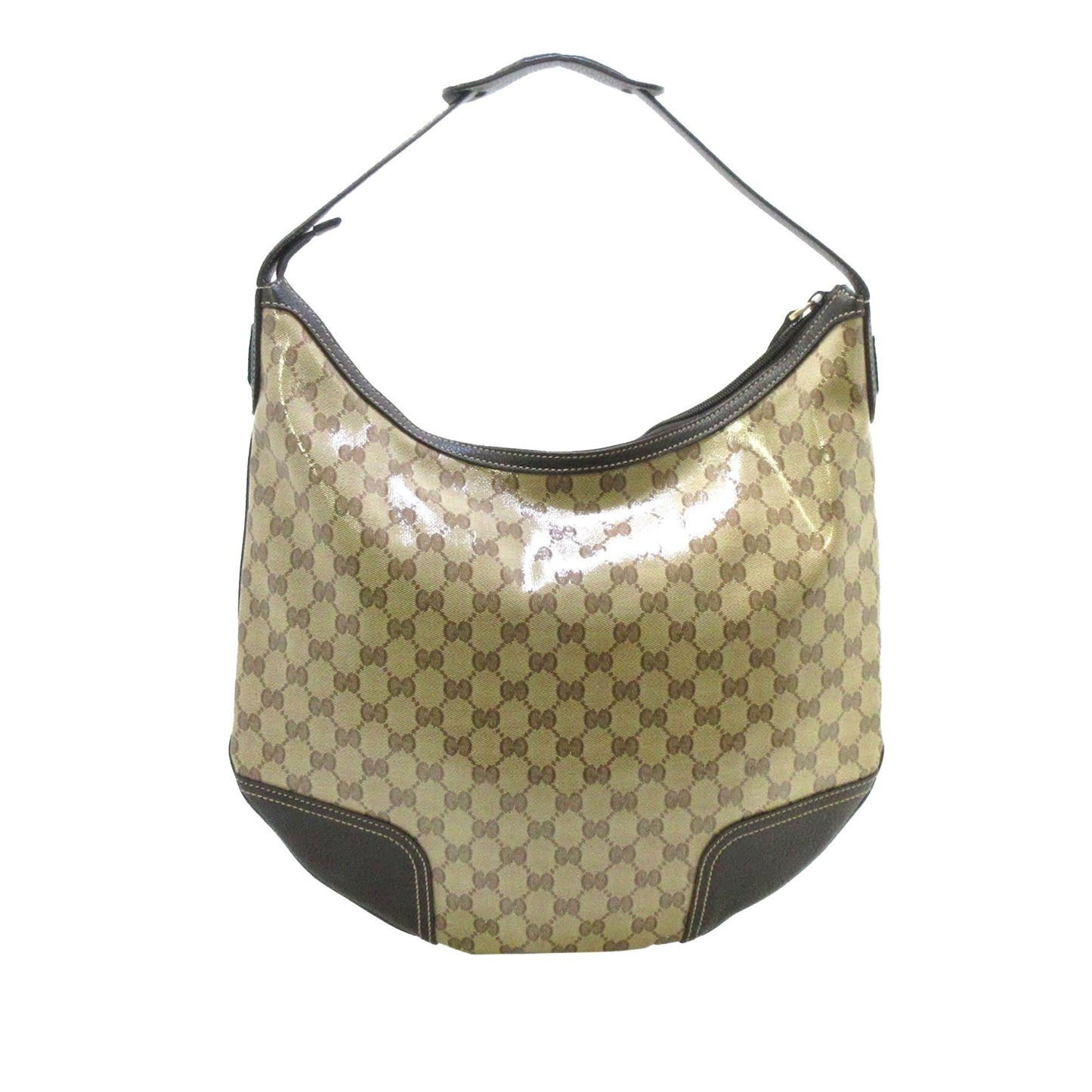 Gucci GG Crystal SHG Calf Brown Shoulder Bag Bag Shg