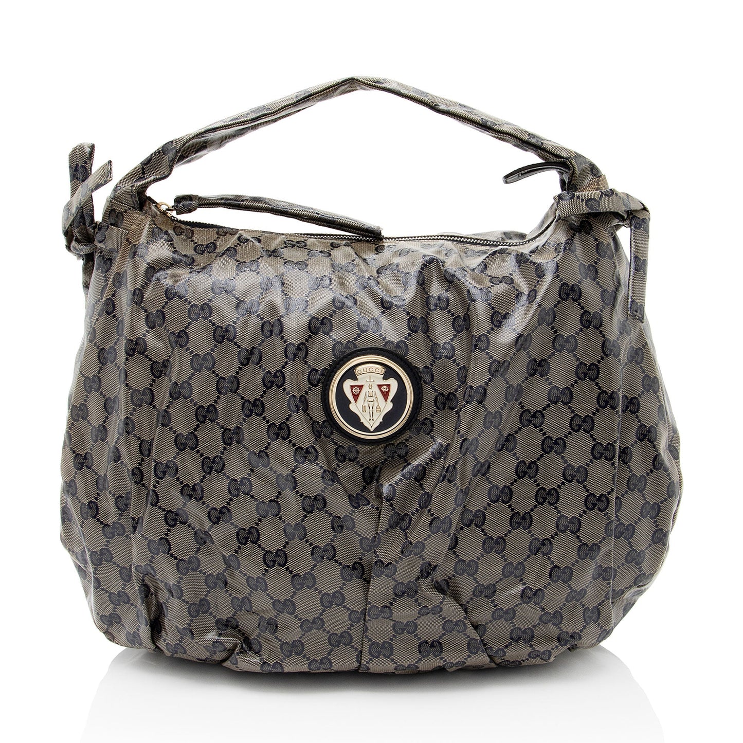 Gucci GG Crystal Hysteria Canvas Blue Shoulder Bag