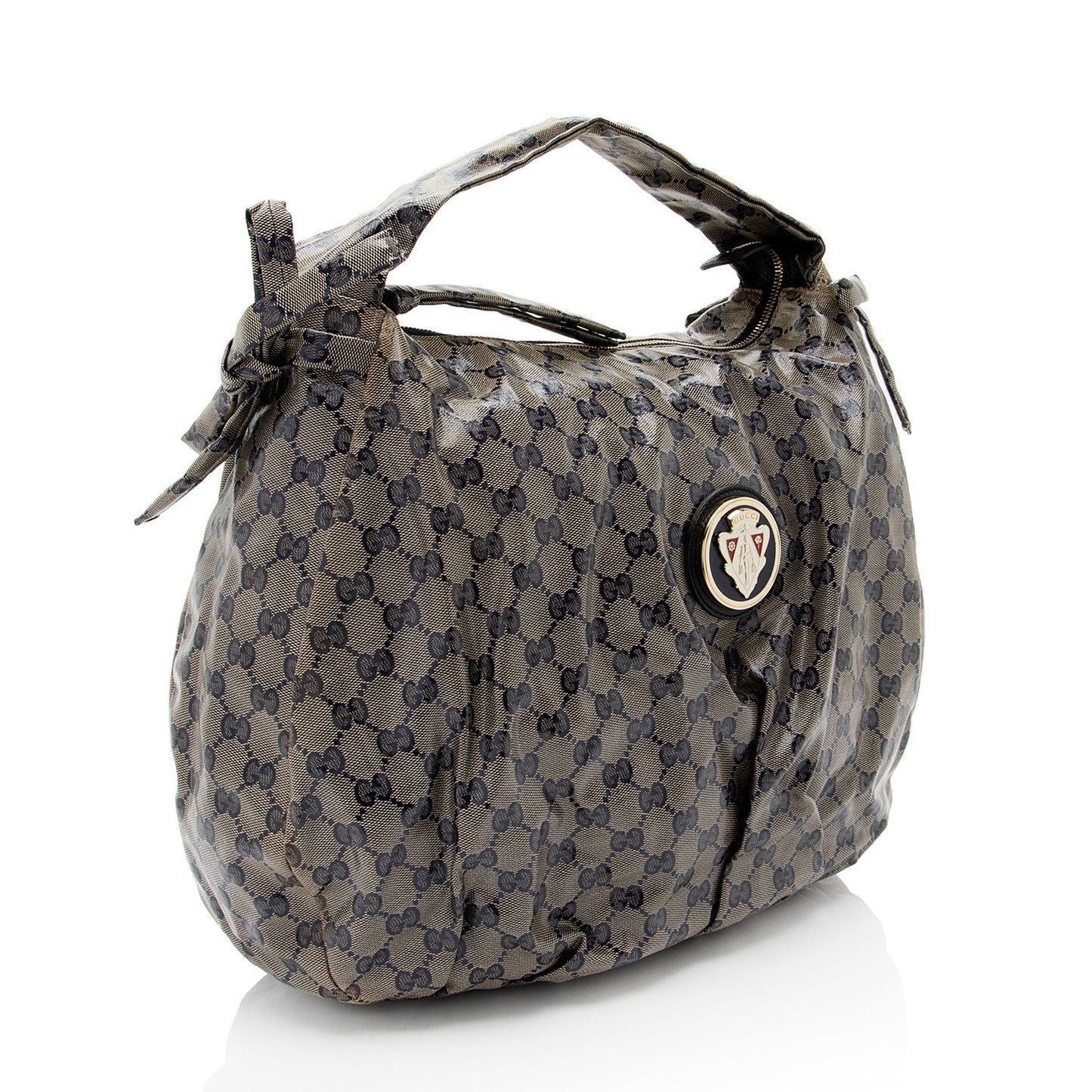 Gucci GG Crystal Hysteria Canvas Blue Shoulder Bag