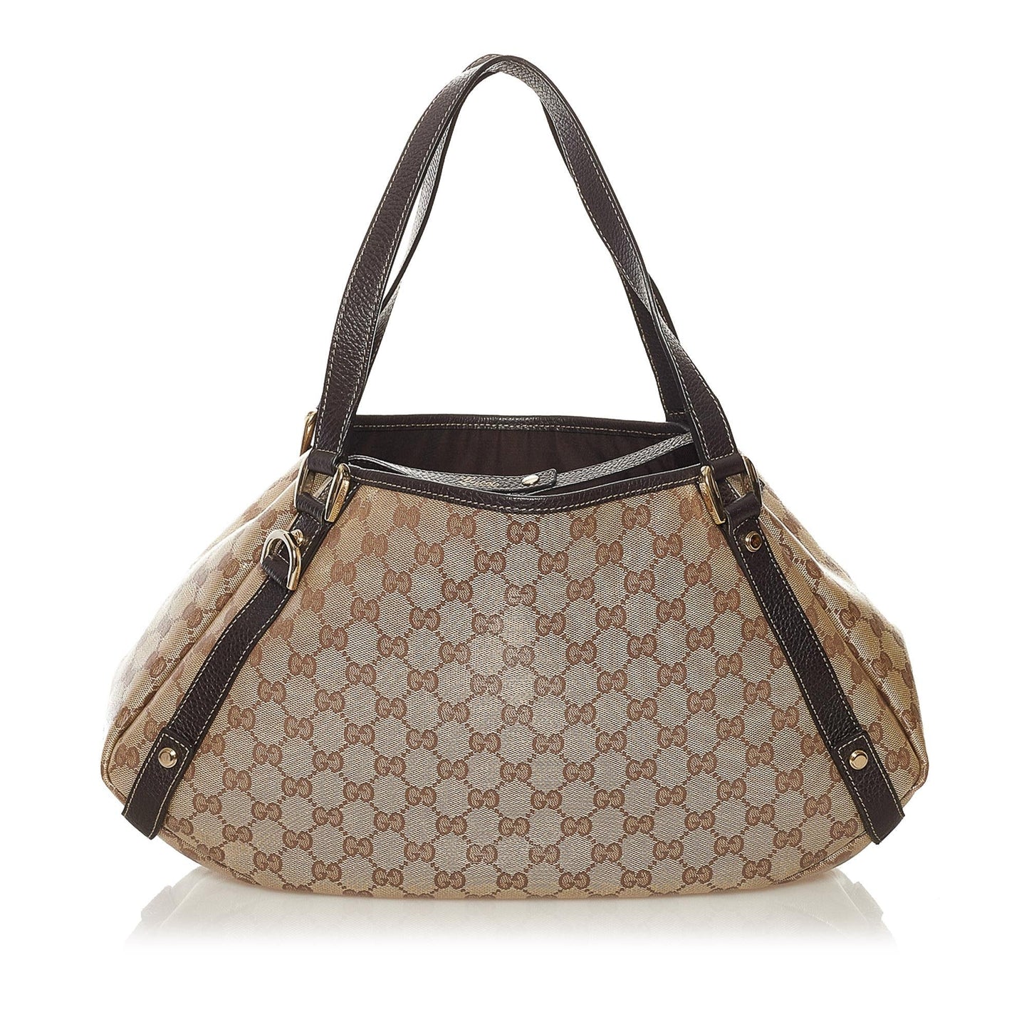 Gucci GG Crystal Pelham SHG Calf Brown Tote Bag