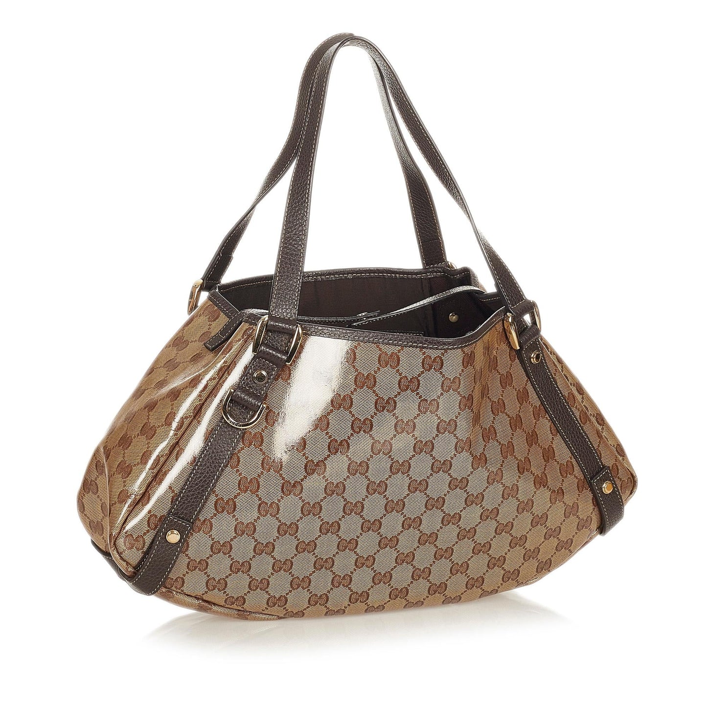 Gucci GG Crystal Pelham SHG-6dz1fV Calf Brown Tote Bag