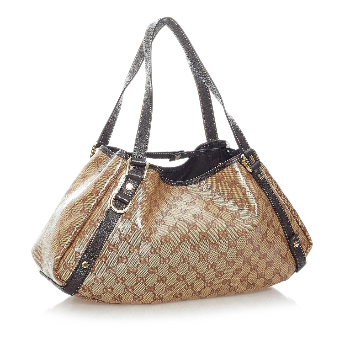 Gucci GG Crystal Pelham SHG-vFtcgC Brown Tote Bag