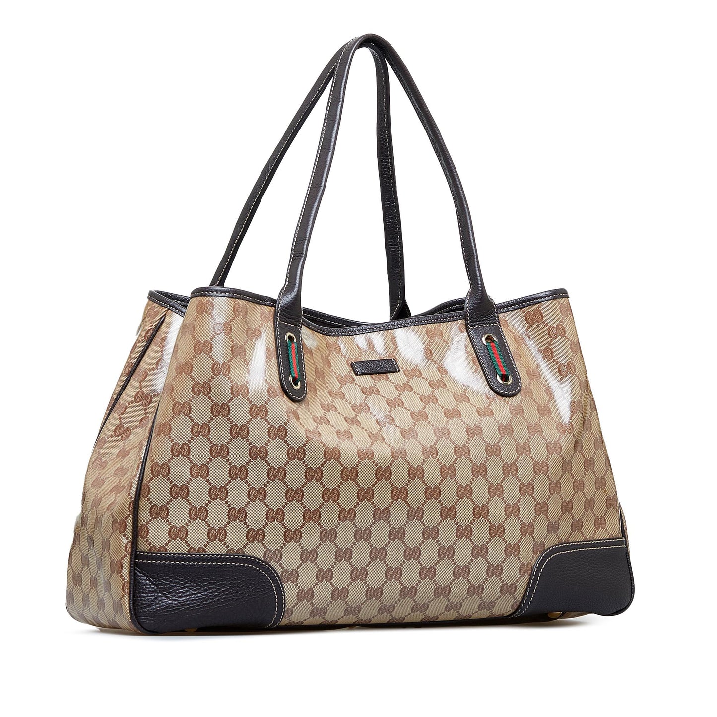 Gucci GG Crystal Princy SHG-BIVE4I Calf Brown Tote Bag