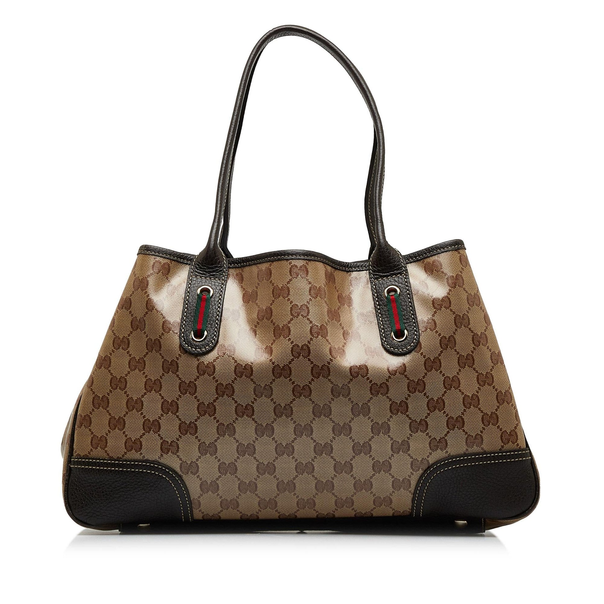 Gucci GG Crystal Princy SHG-4Be2KE Brown Tote Bag