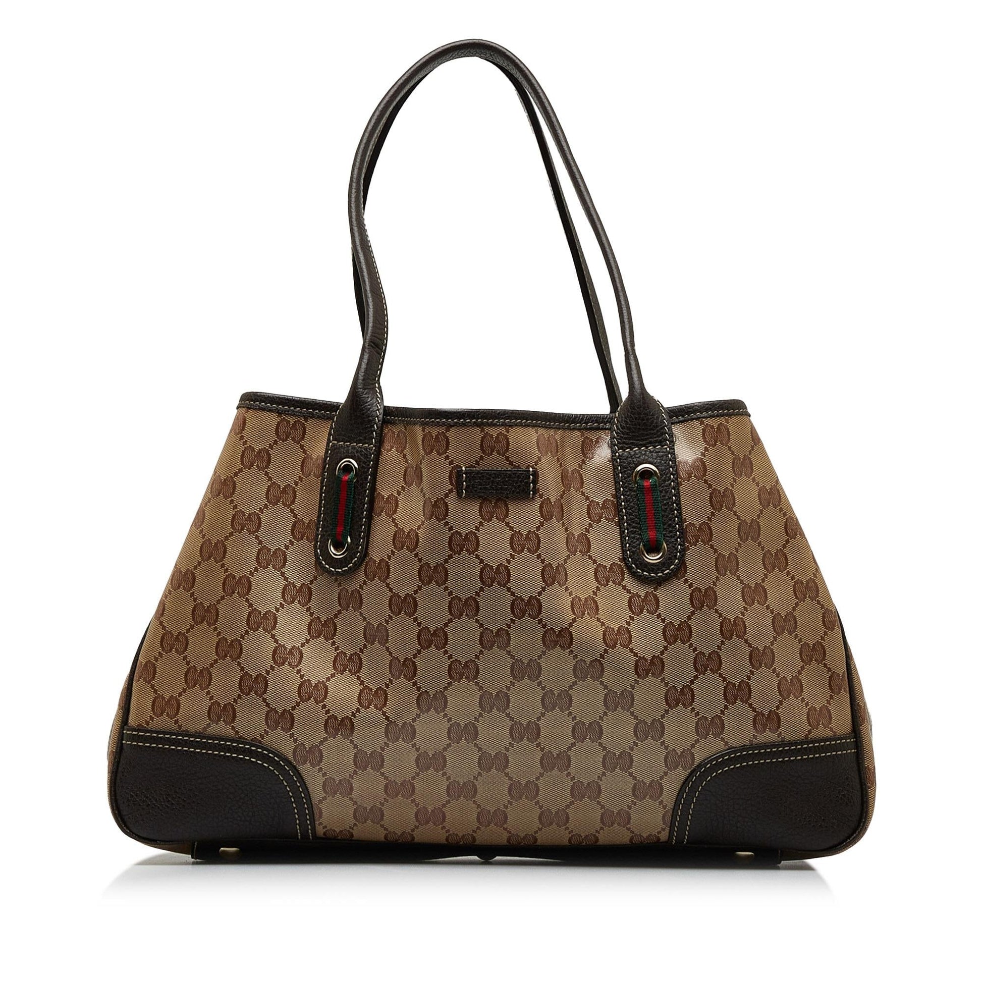 Gucci GG Crystal Princy SHG-4Be2KE Brown Tote Bag