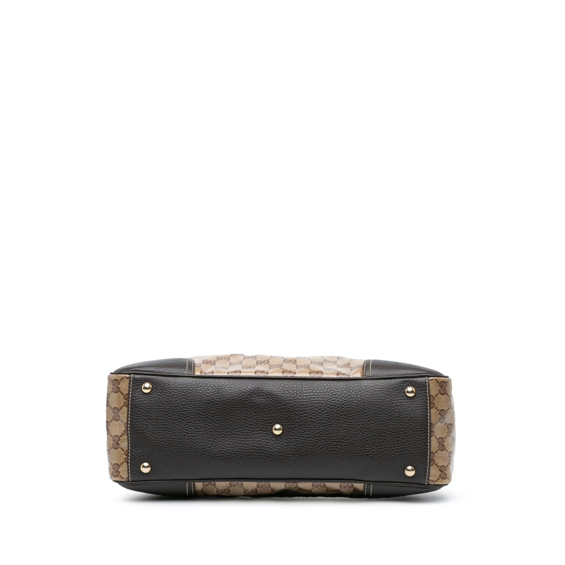 Gucci GG Crystal Princy SHG-7MxeYa Canvas Brown Tote Bag