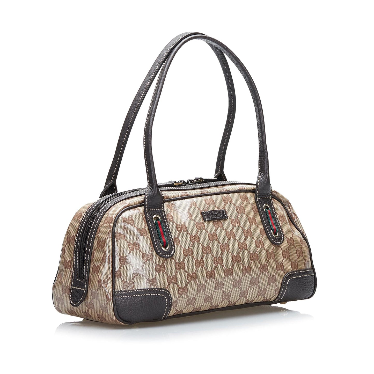 Gucci GG Crystal Princy SHG Brown Shoulder Bag