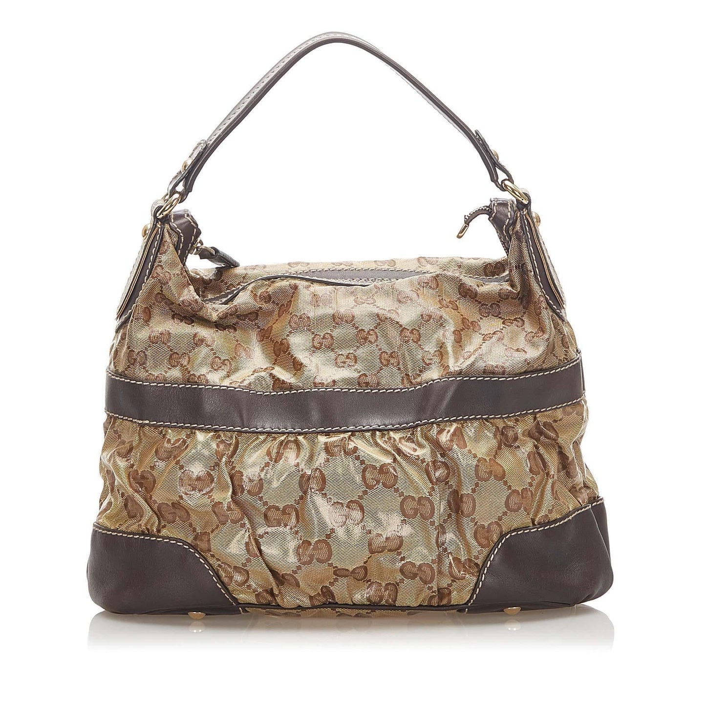 Gucci GG Crystal SHG Brown Shoulder Bag Bag Shg