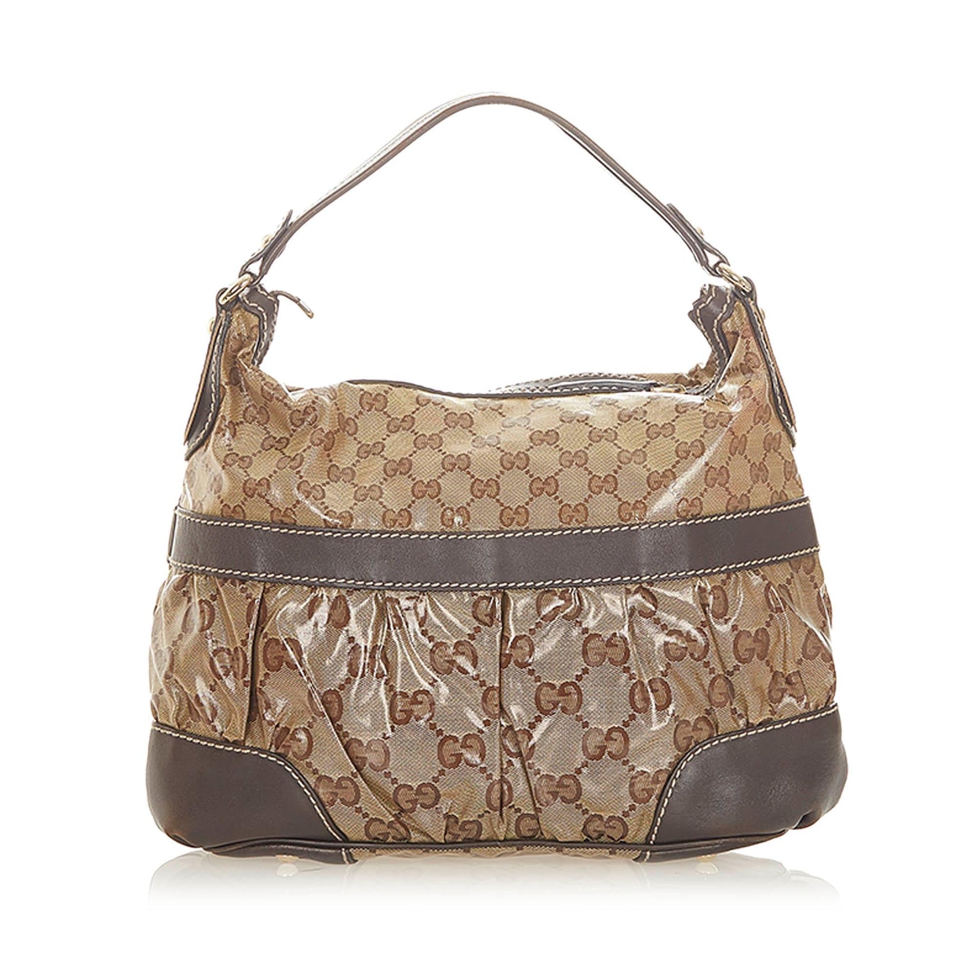 Gucci GG Crystal SHG Brown Shoulder Bag 3