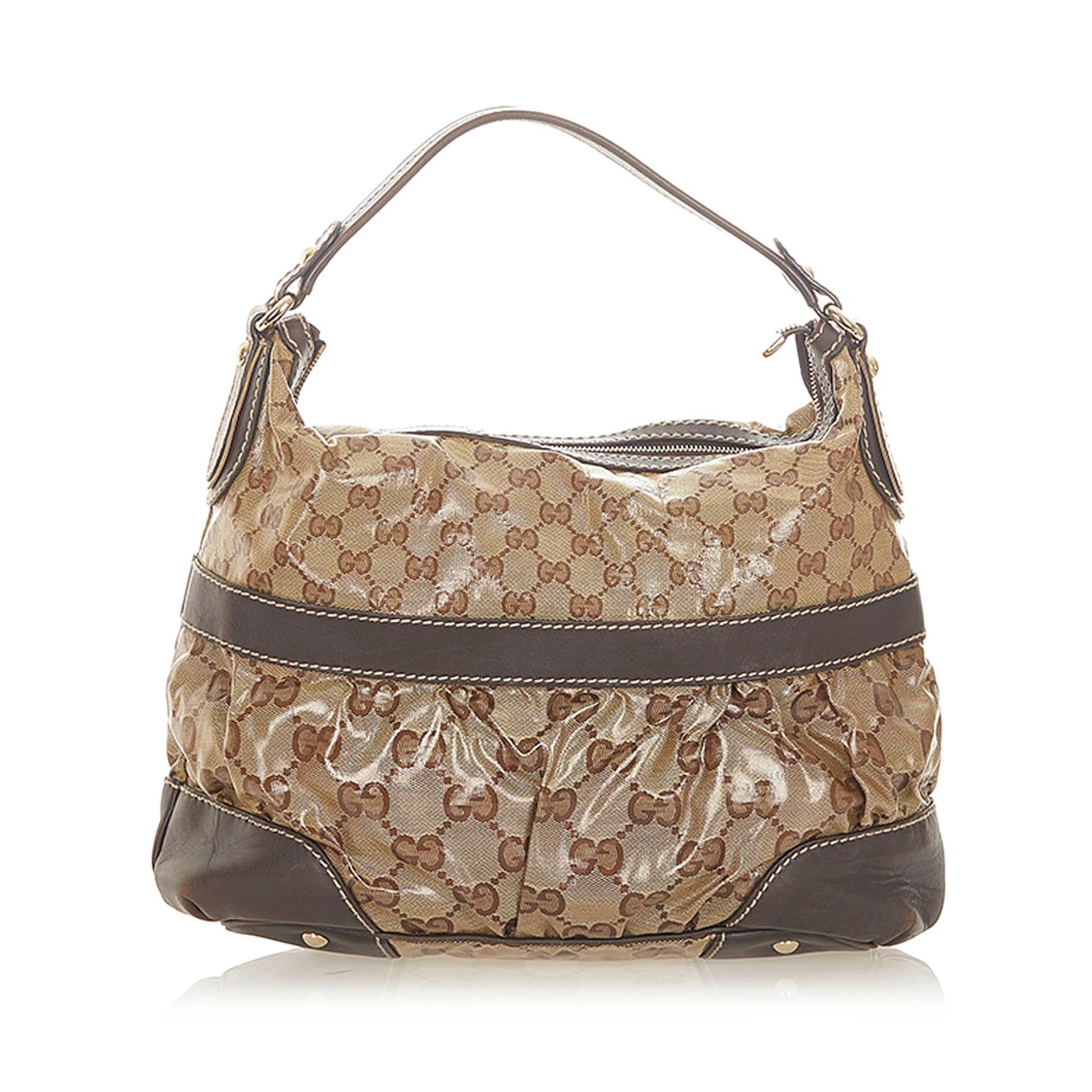 Gucci GG Crystal SHG Brown Shoulder Bag 3