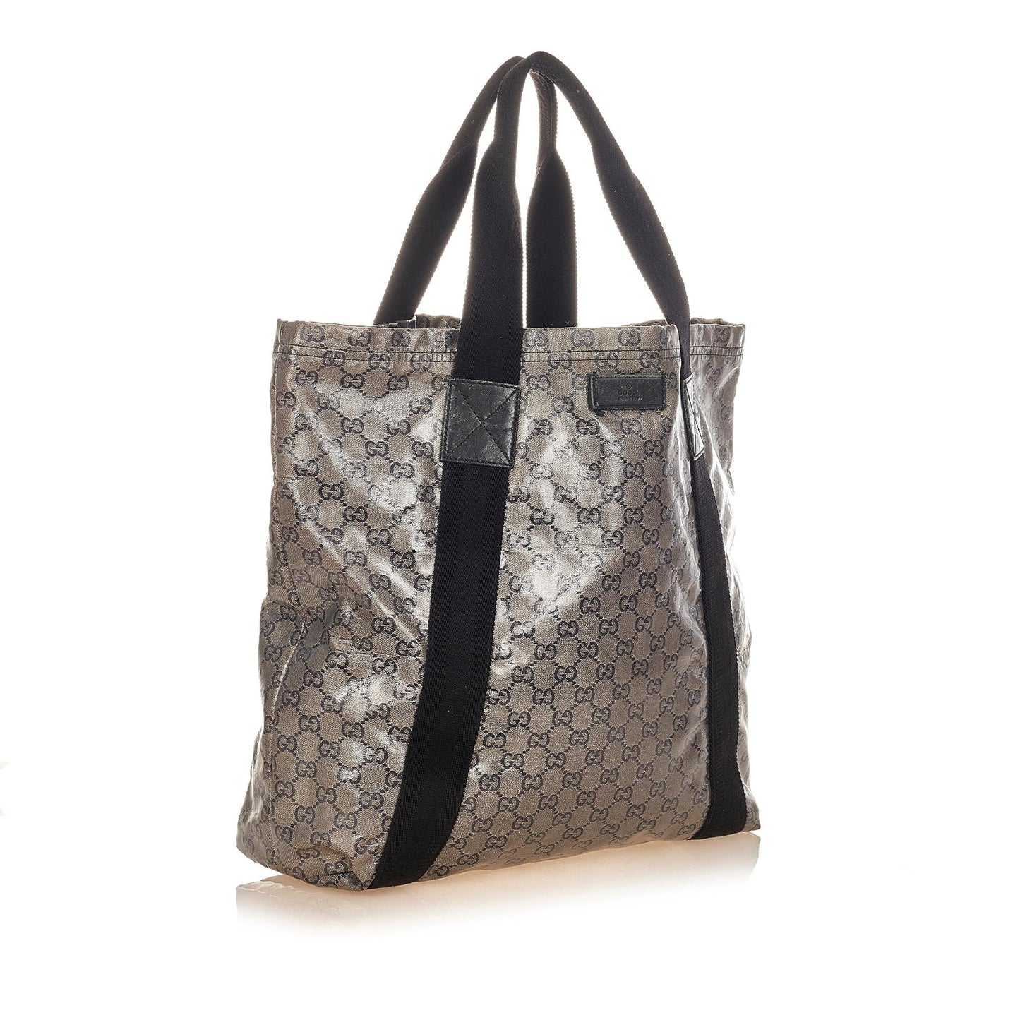 Gucci GG Crystal SHG Black Brown Tote Bag