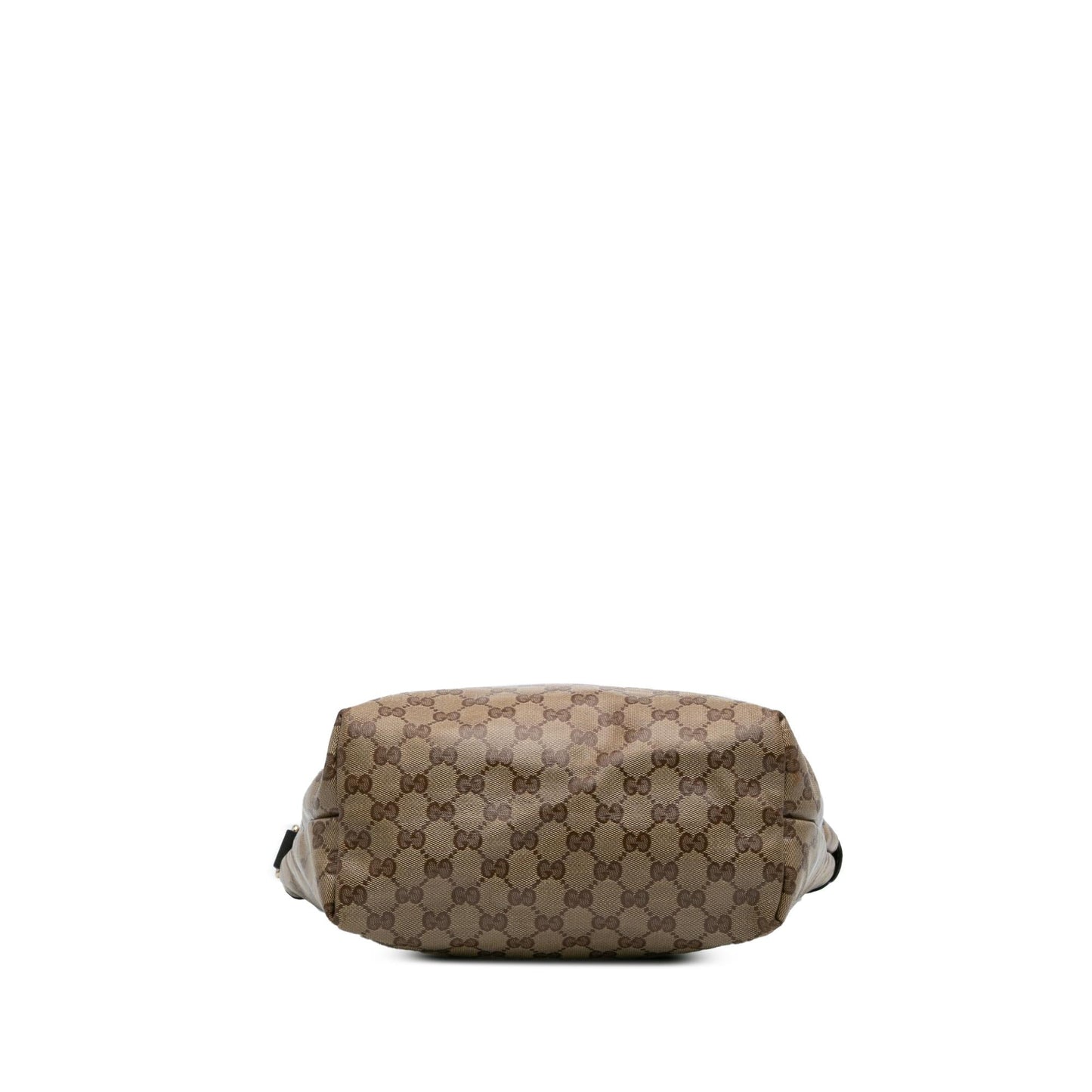 Gucci GG Crystal Canvas Calf Brown Tote Bag Tote 1